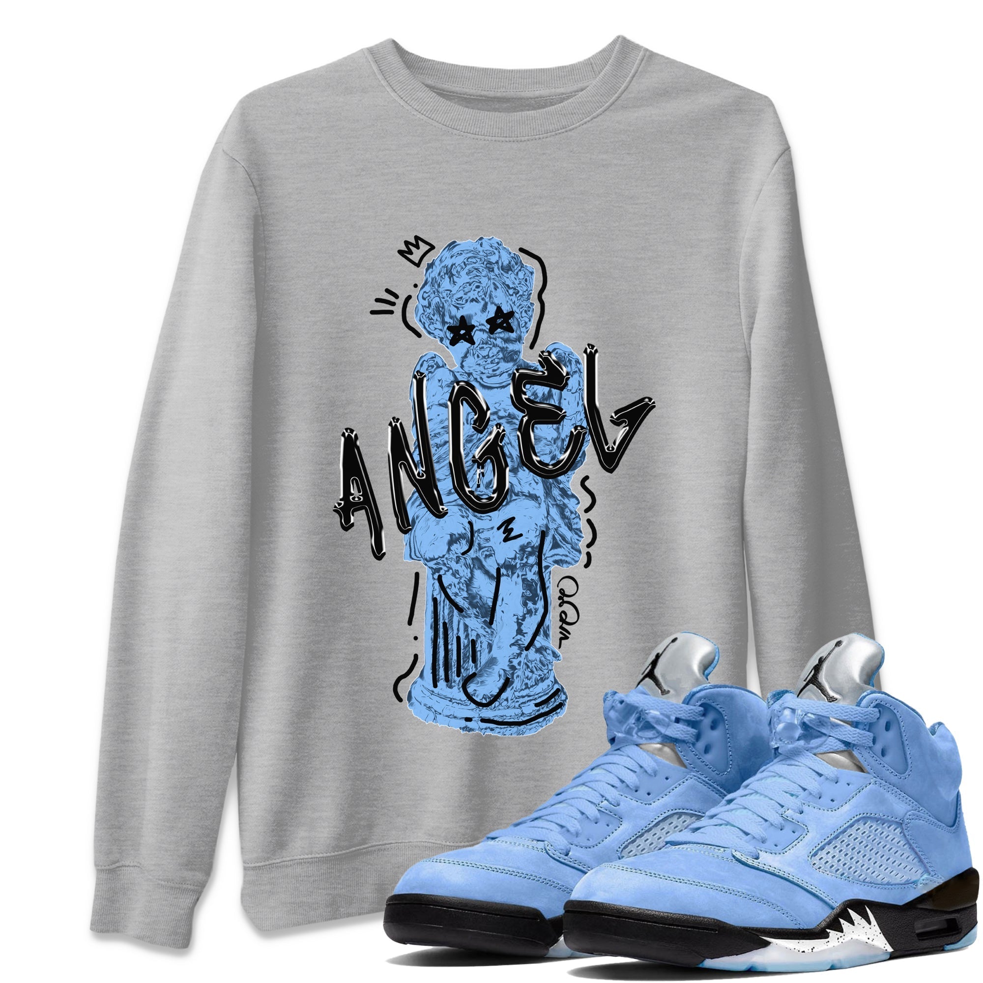 Baby Angel Unisex Tops - Air Jordan 5 UNC