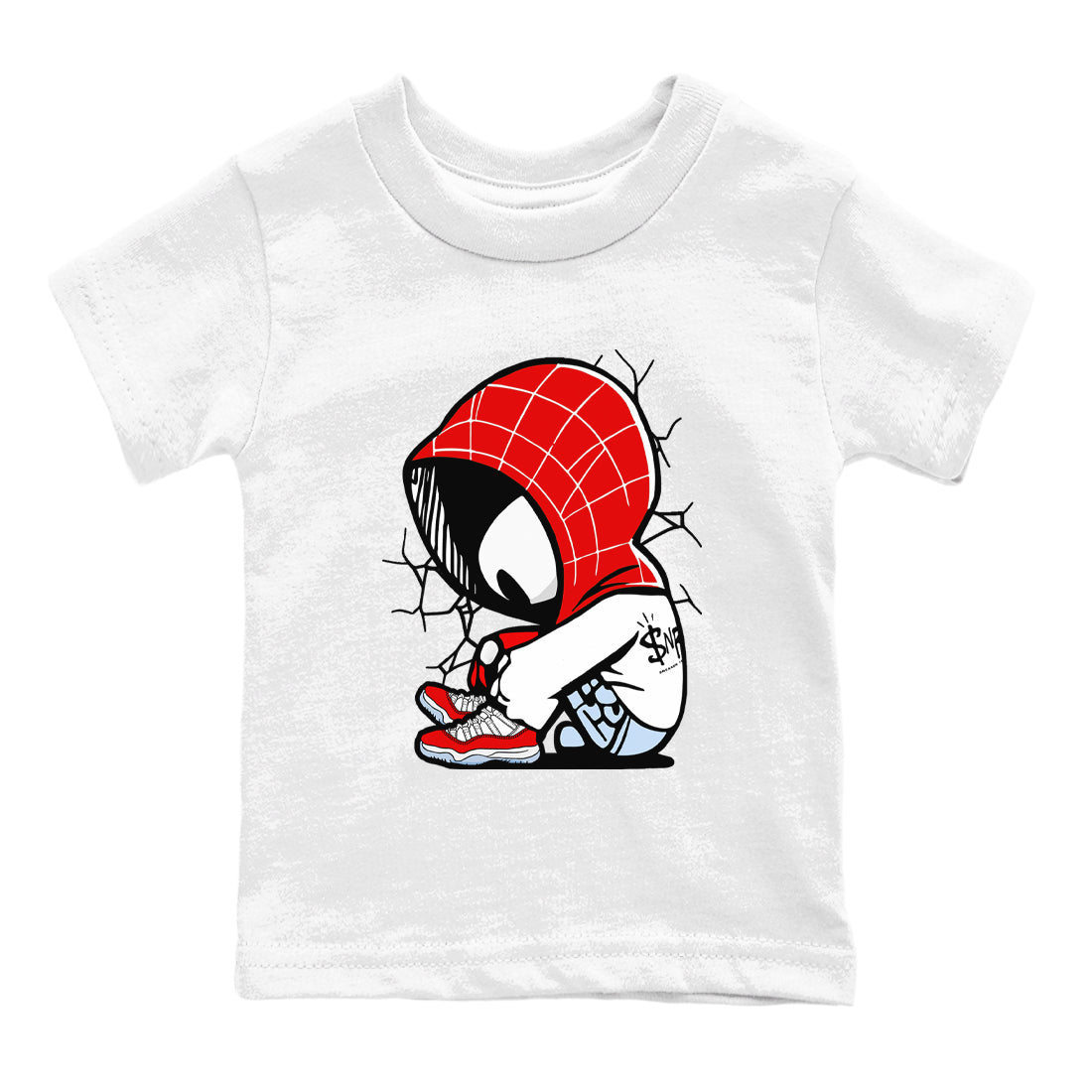 Baby Spider snkmatch Tees Kids - Air Jordan 11 Cherry