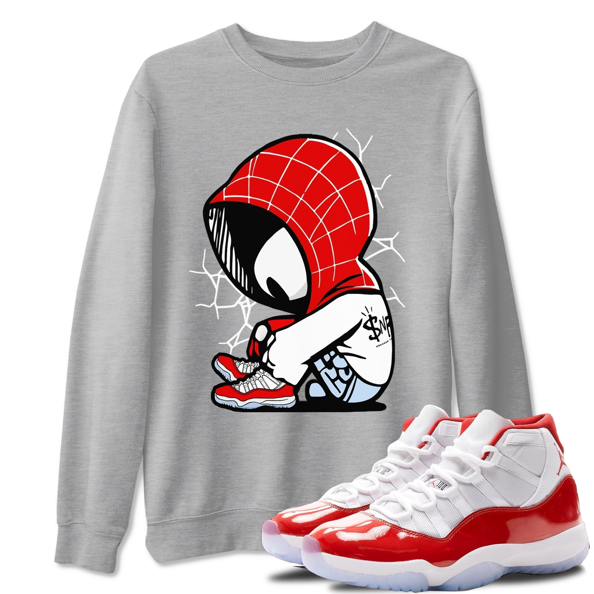 Baby Spider snkmatch Tees - Air Jordan 11 Cherry