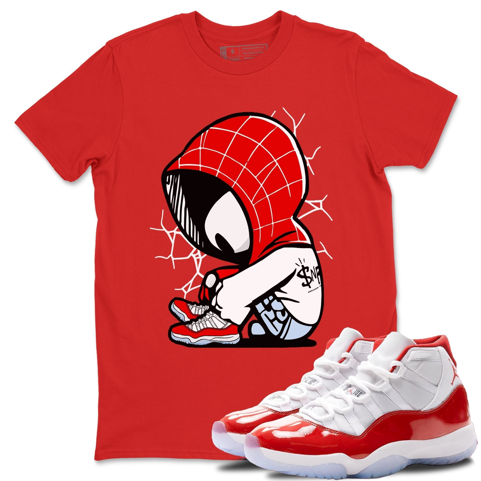 Baby Spider snkmatch Tees - Air Jordan 11 Cherry