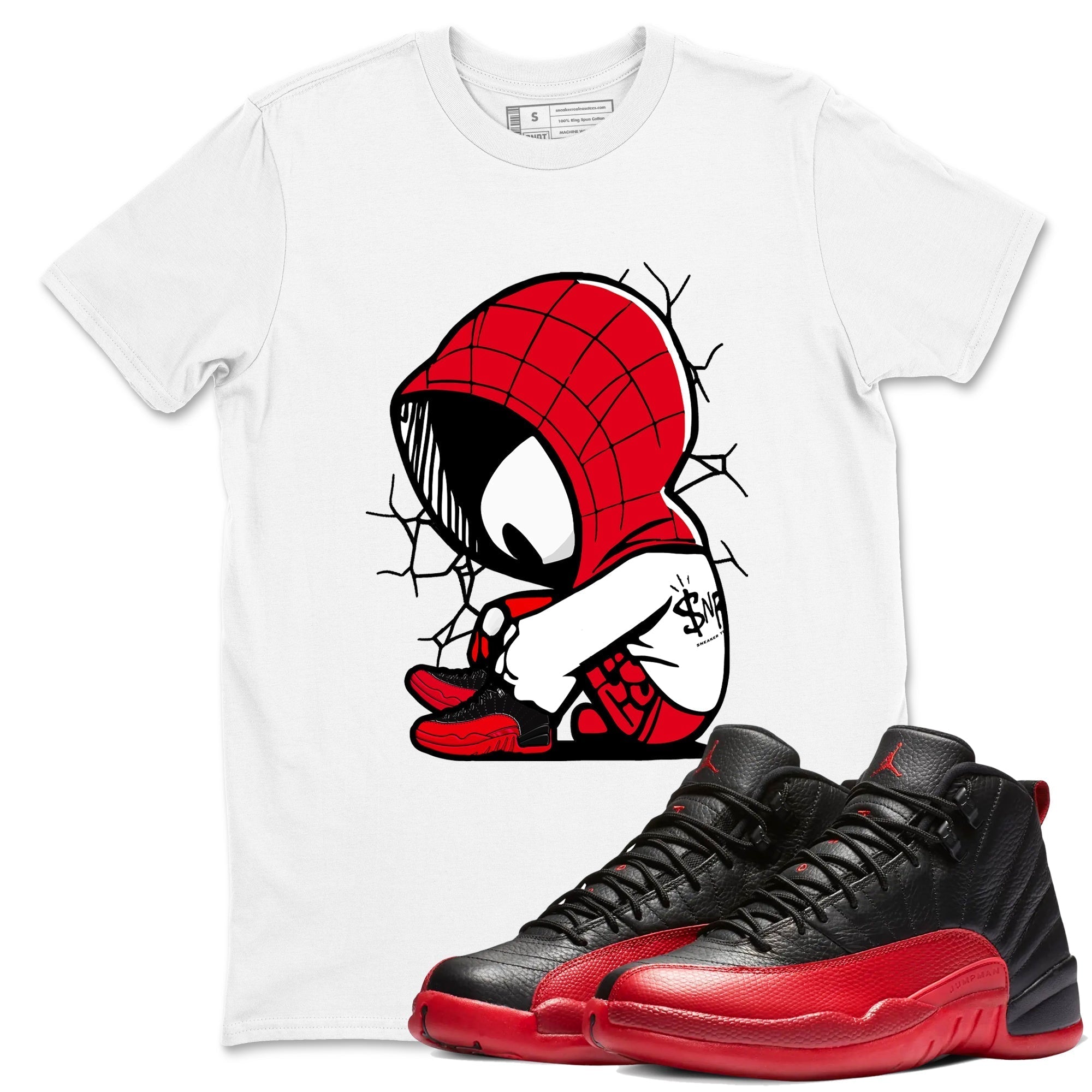 Baby Spider snkmatch Tees - Air Jordan 12 Flu Game