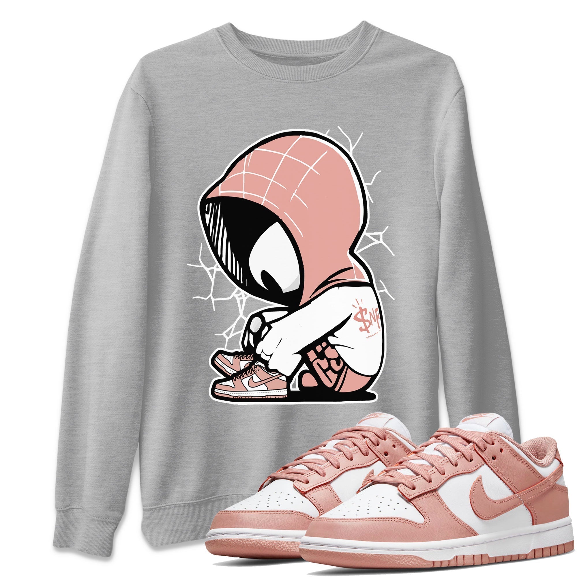 Baby Spider snkmatch Tee - Dunk Rose Whisper