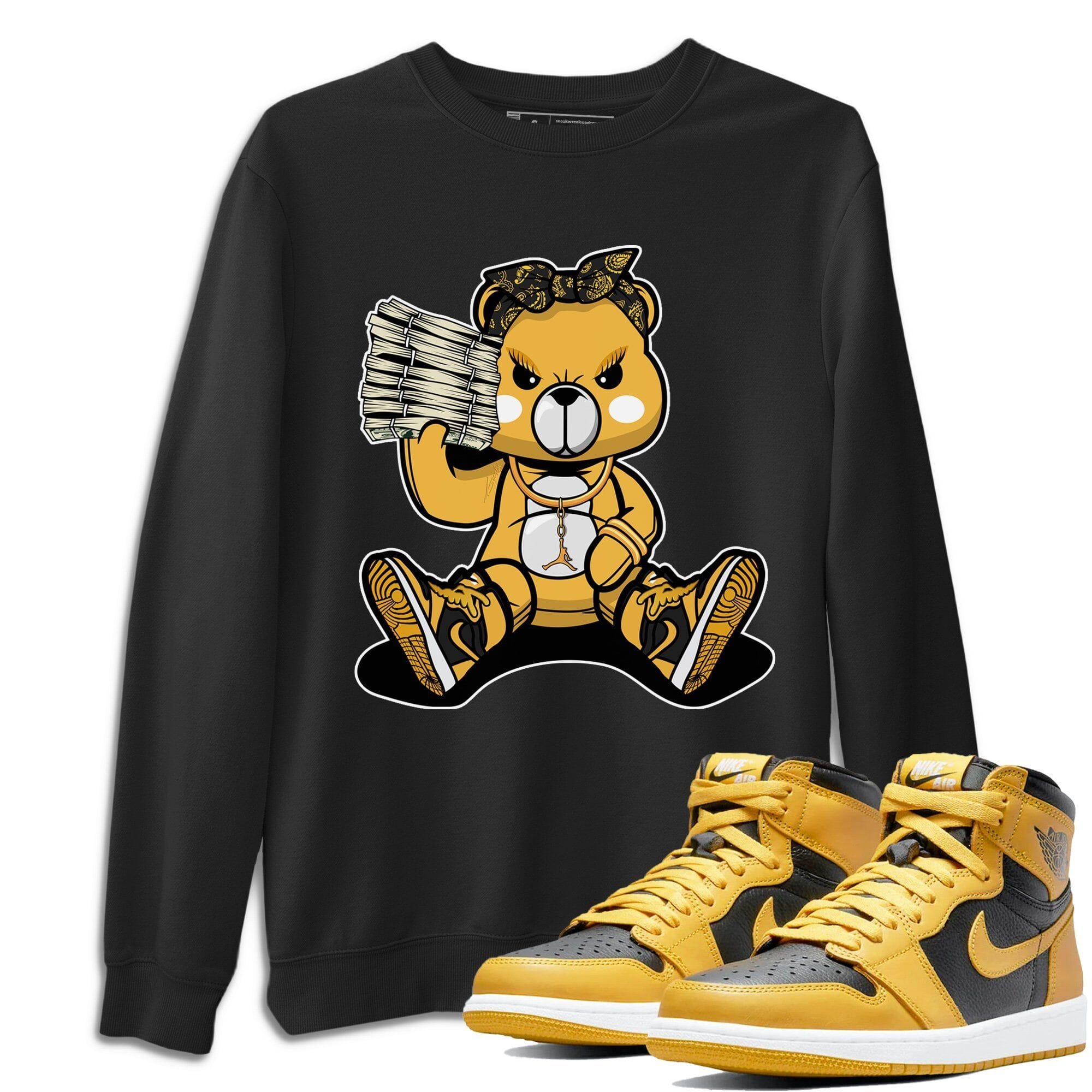 Bad Baby Bear Unisex Tops - Air Jordan 1 Pollen
