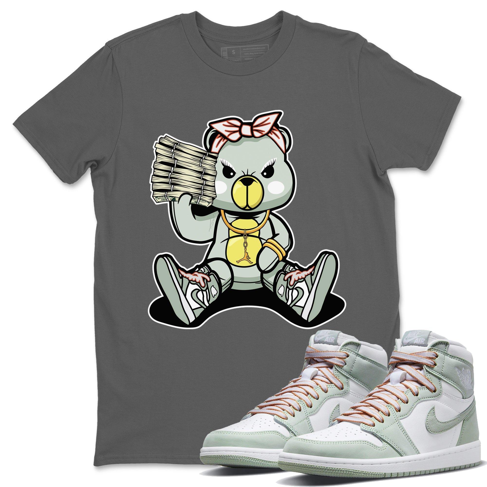 Bad Baby Bear Unisex Tops - Air Jordan 1 Seafoam