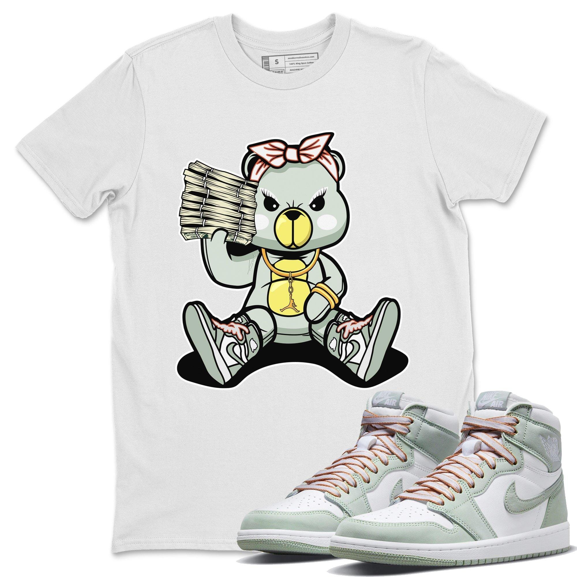 Bad Baby Bear Unisex Tops - Air Jordan 1 Seafoam