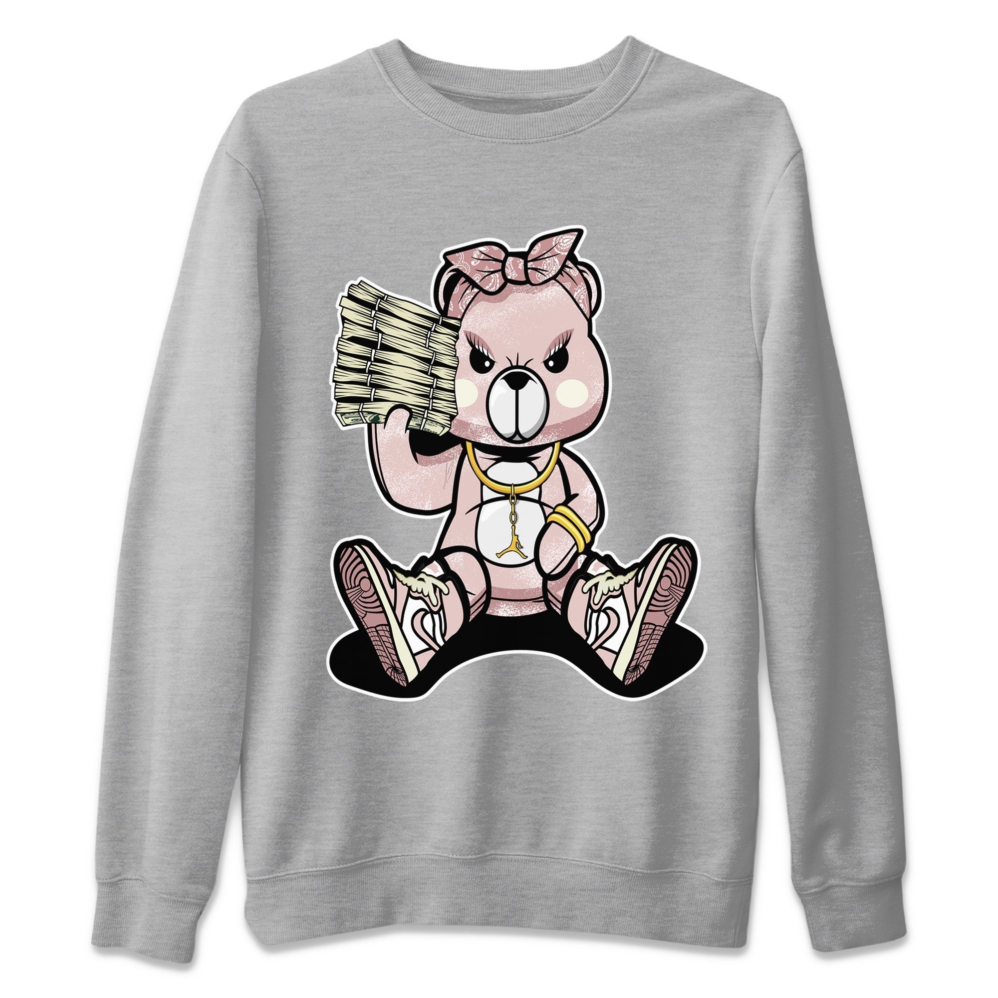 Bad Baby Bear Unisex Tops - Air Jordan 1 Washed Pink