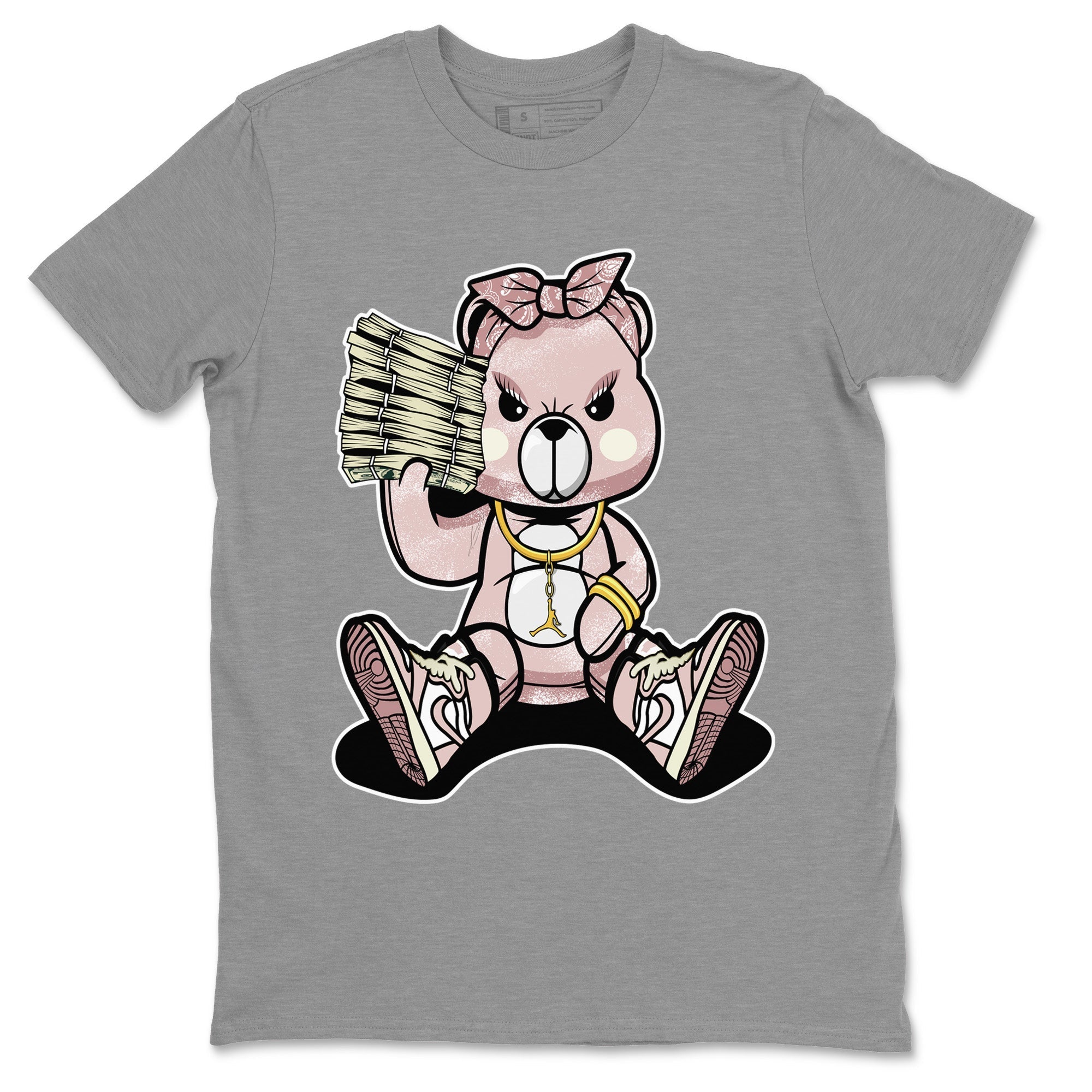 Bad Baby Bear Unisex Tops - Air Jordan 1 Washed Pink