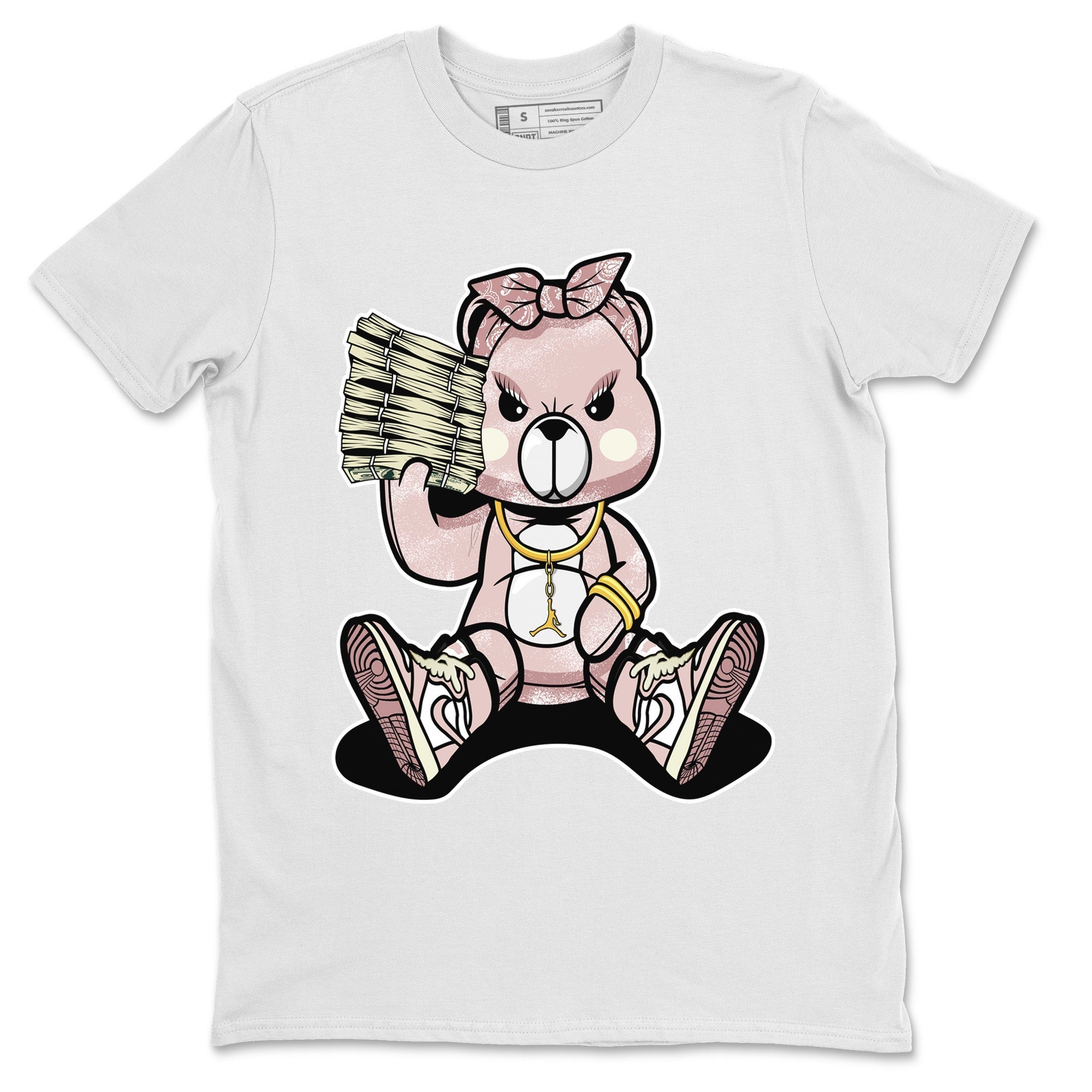 Bad Baby Bear Unisex Tops - Air Jordan 1 Washed Pink