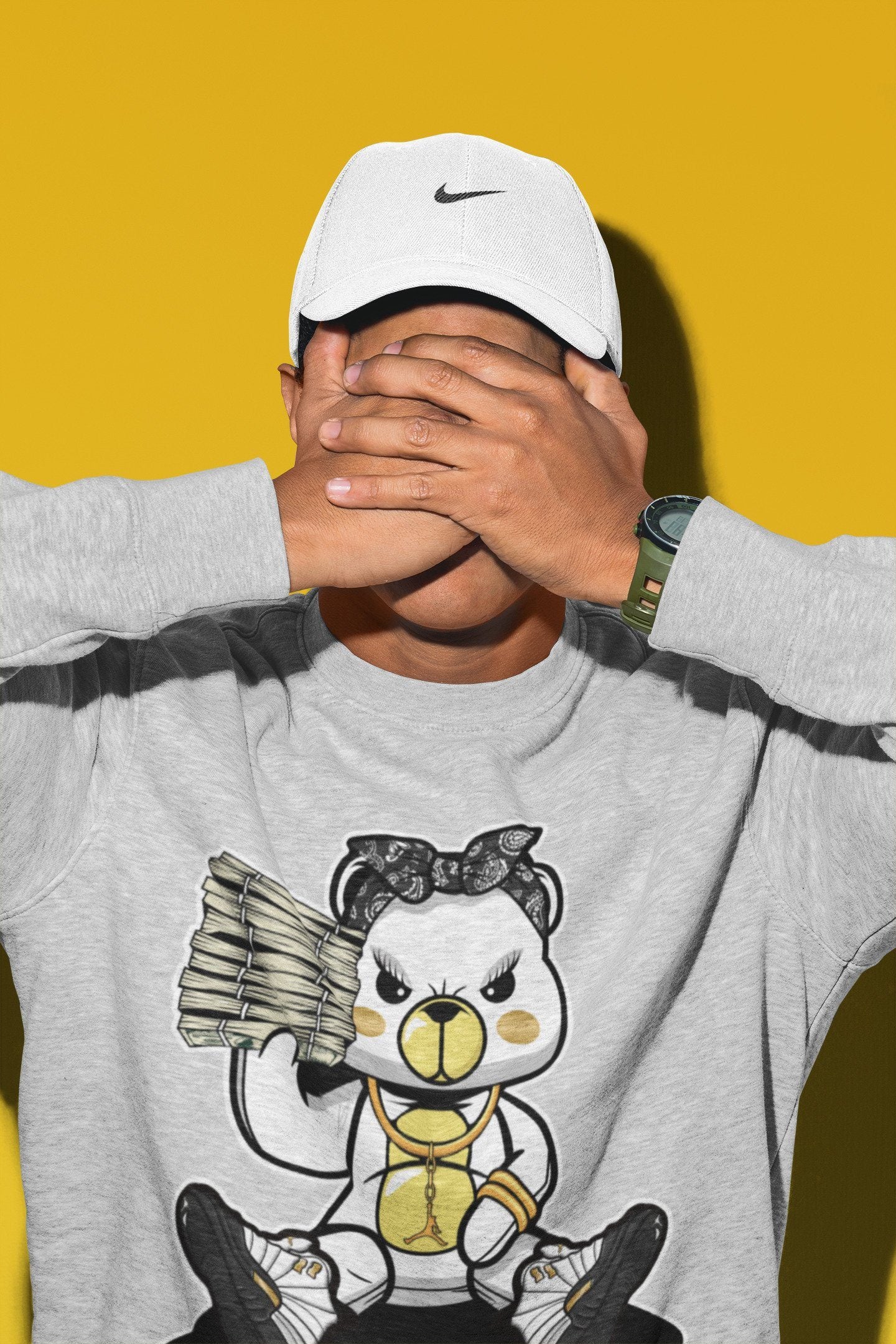 Bad Baby Bear Unisex Tops - Air Jordan 12 Royalty