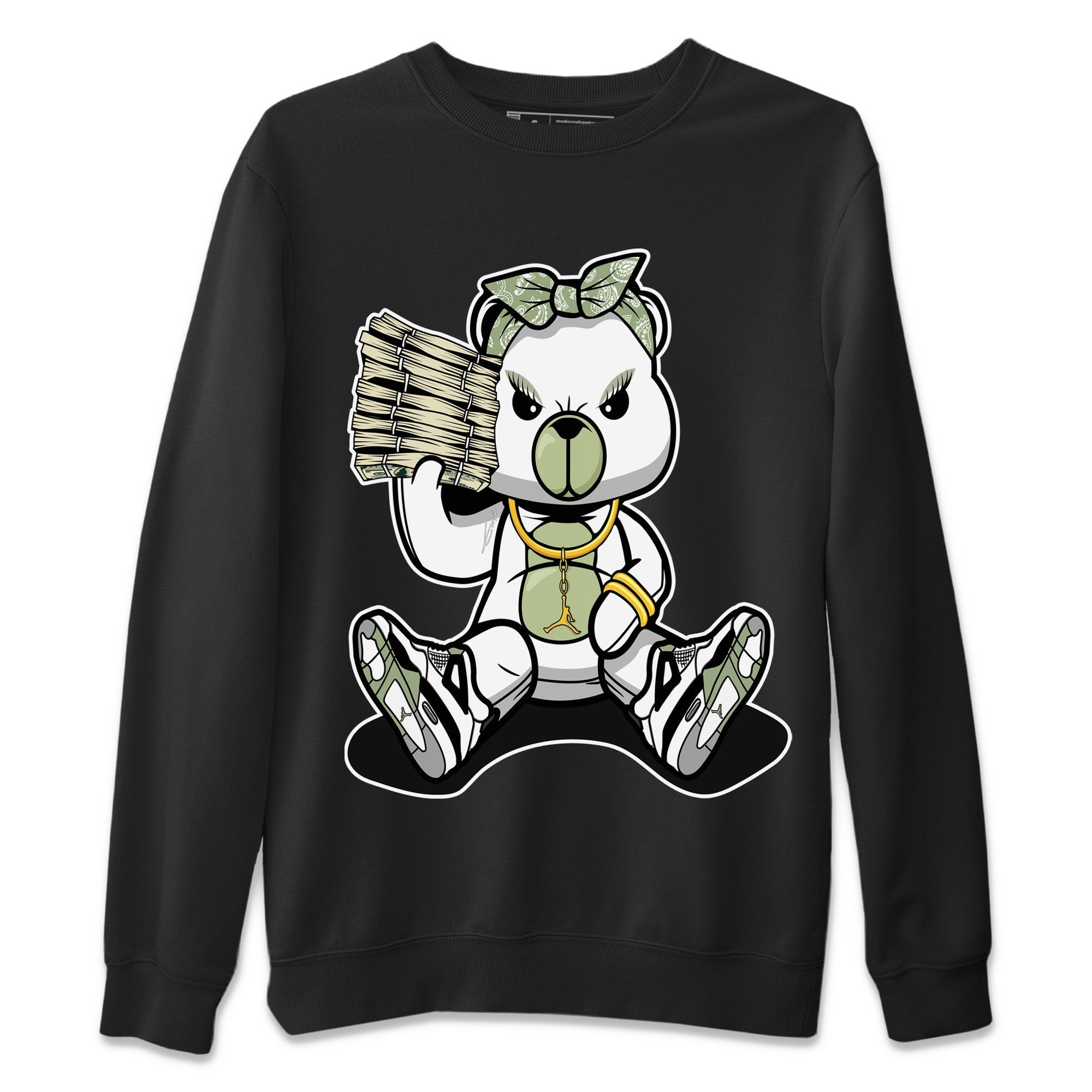 Bad Baby Bear Unisex Tops - Air Jordan 4 Seafoam