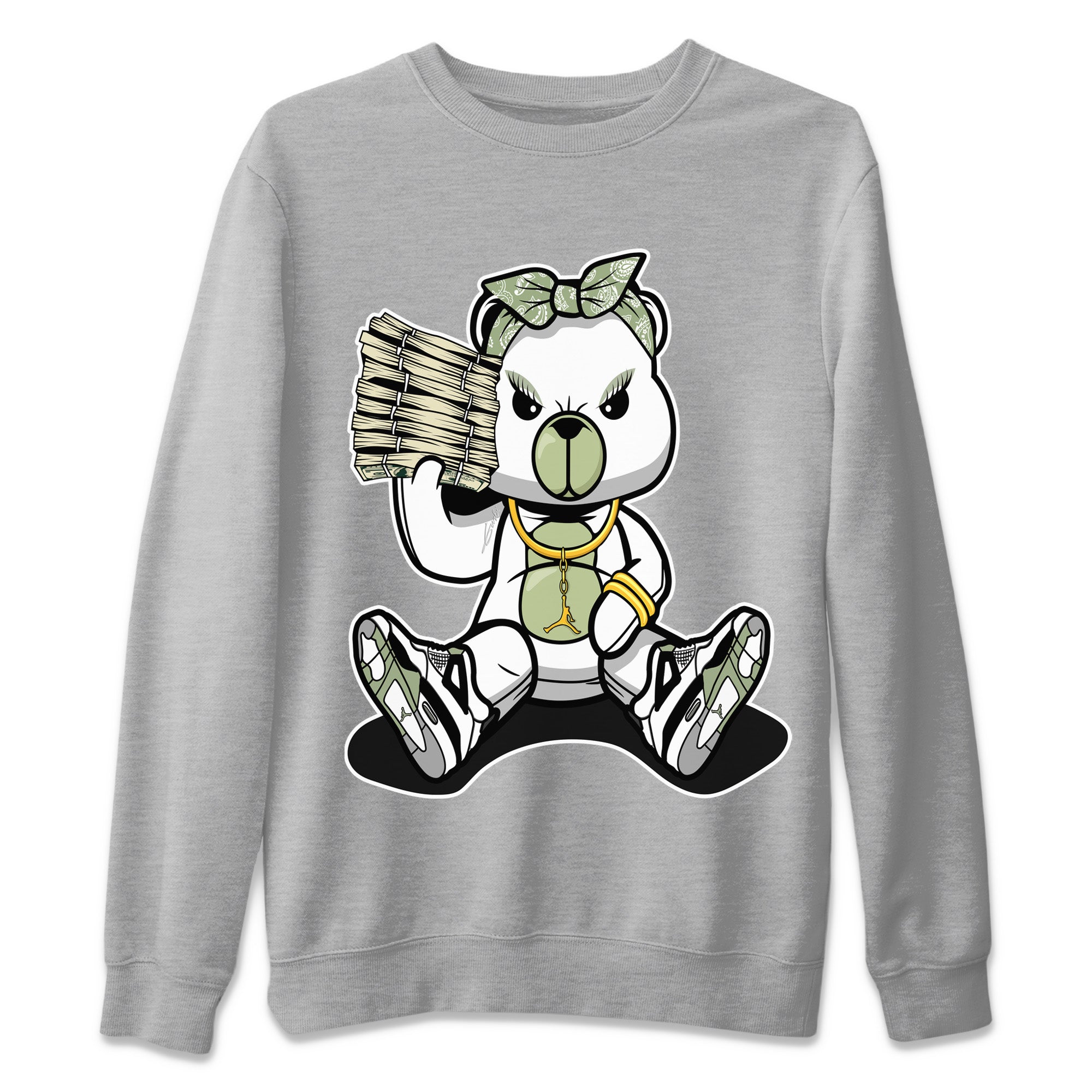 Bad Baby Bear Unisex Tops - Air Jordan 4 Seafoam