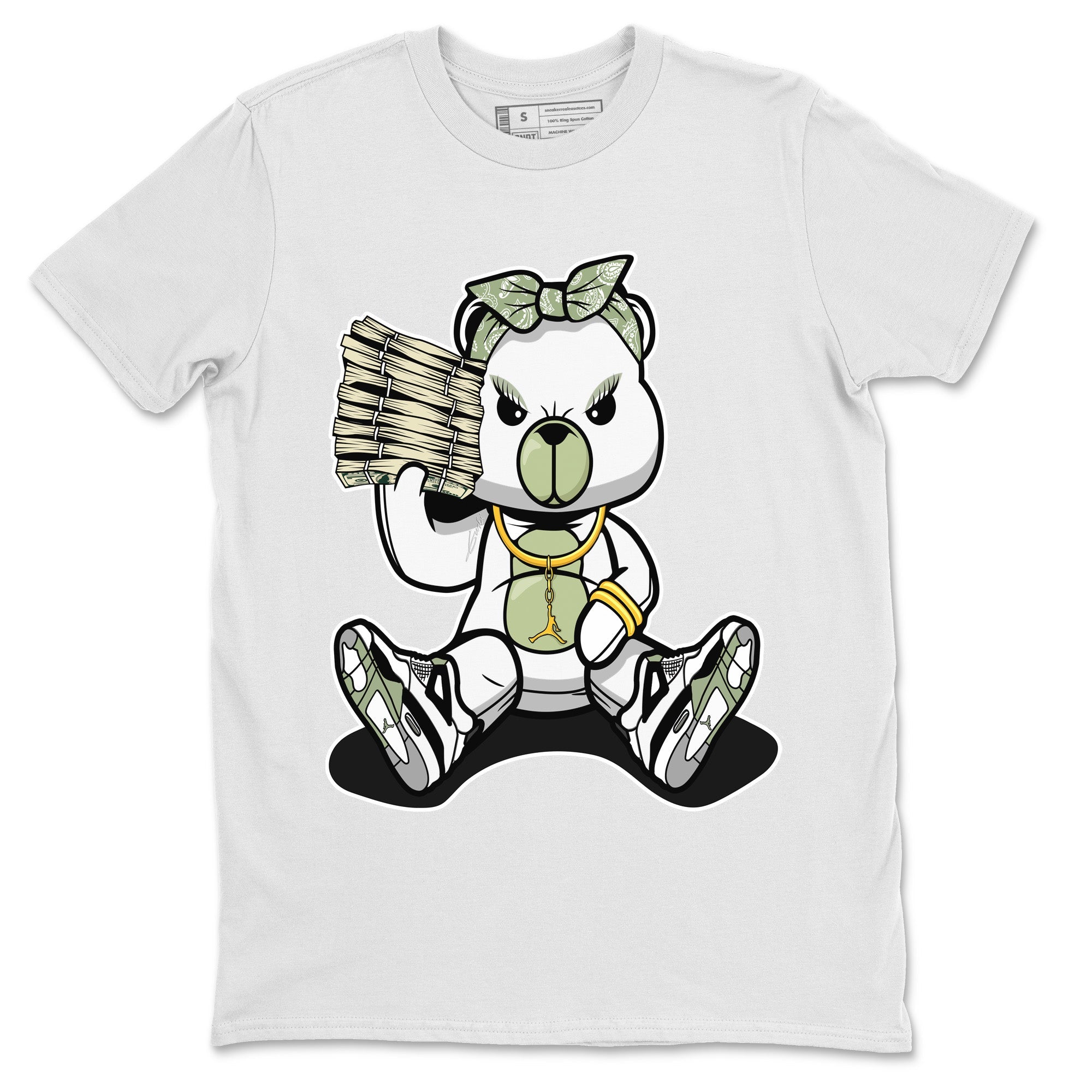 Bad Baby Bear Unisex Tops - Air Jordan 4 Seafoam
