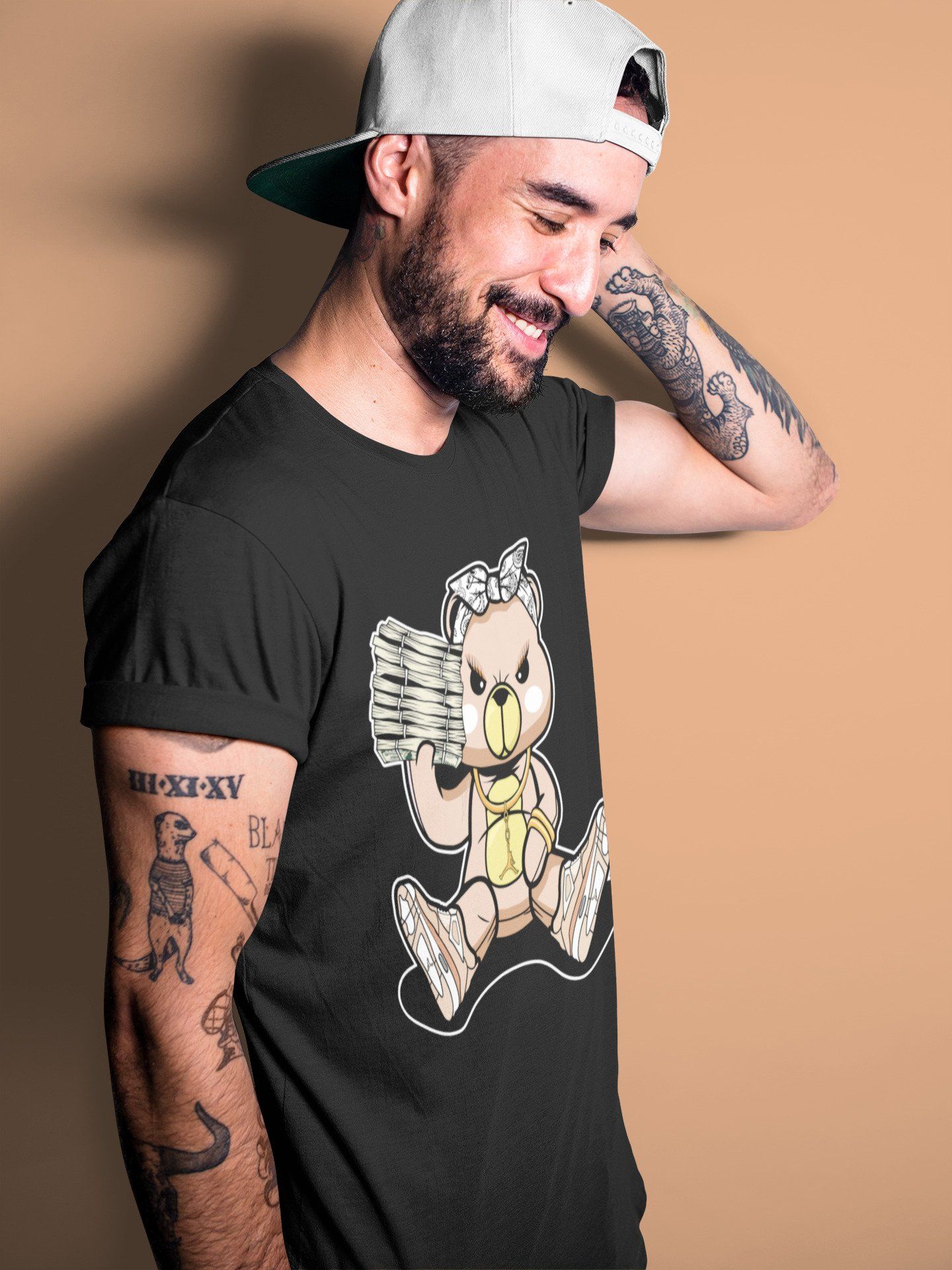 Bad Baby Bear Unisex Tops - Air Jordan 4 Shimmer
