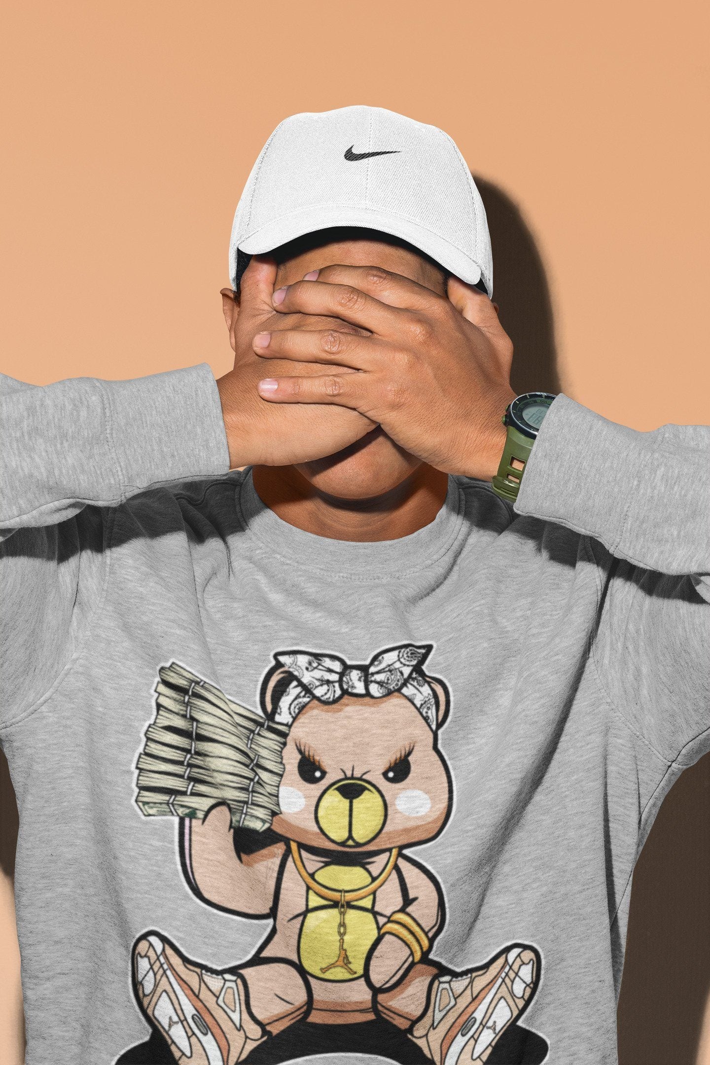 Bad Baby Bear Unisex Tops - Air Jordan 4 Shimmer