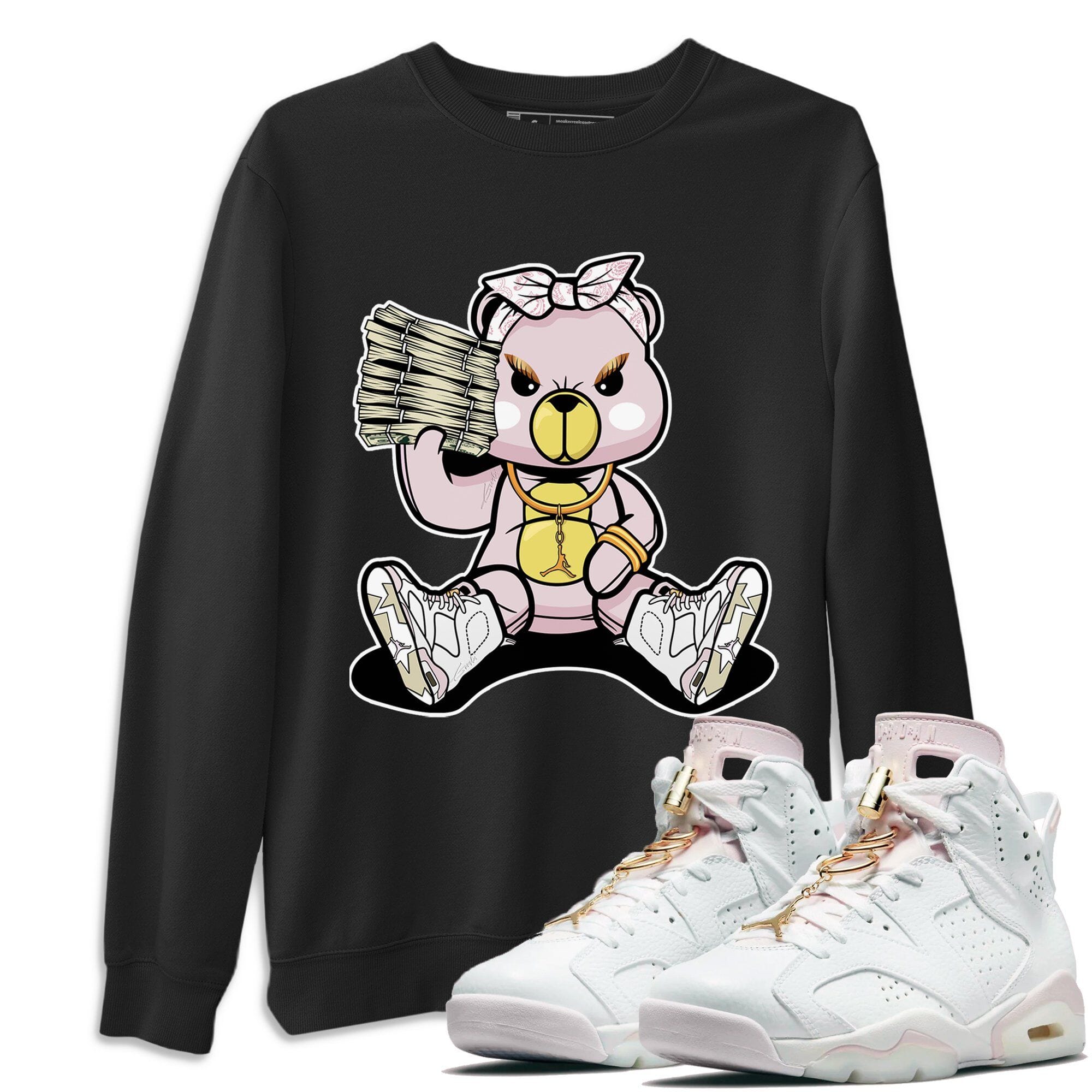 Bad Baby Bear Unisex Tops - Air Jordan 6 Gold Hoops