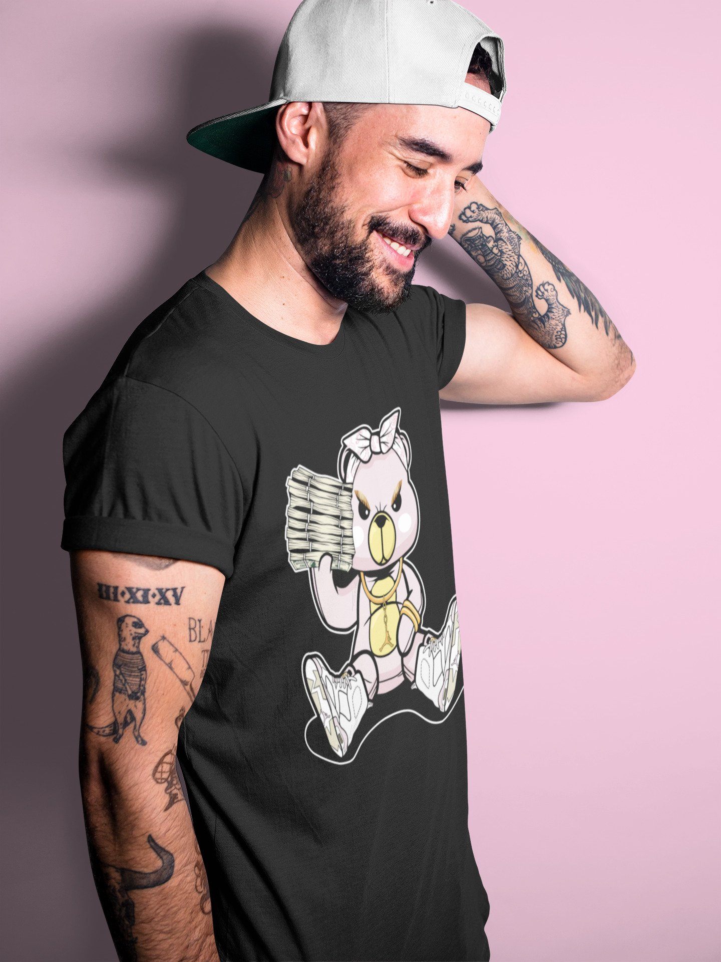 Bad Baby Bear Unisex Tops - Air Jordan 6 Gold Hoops