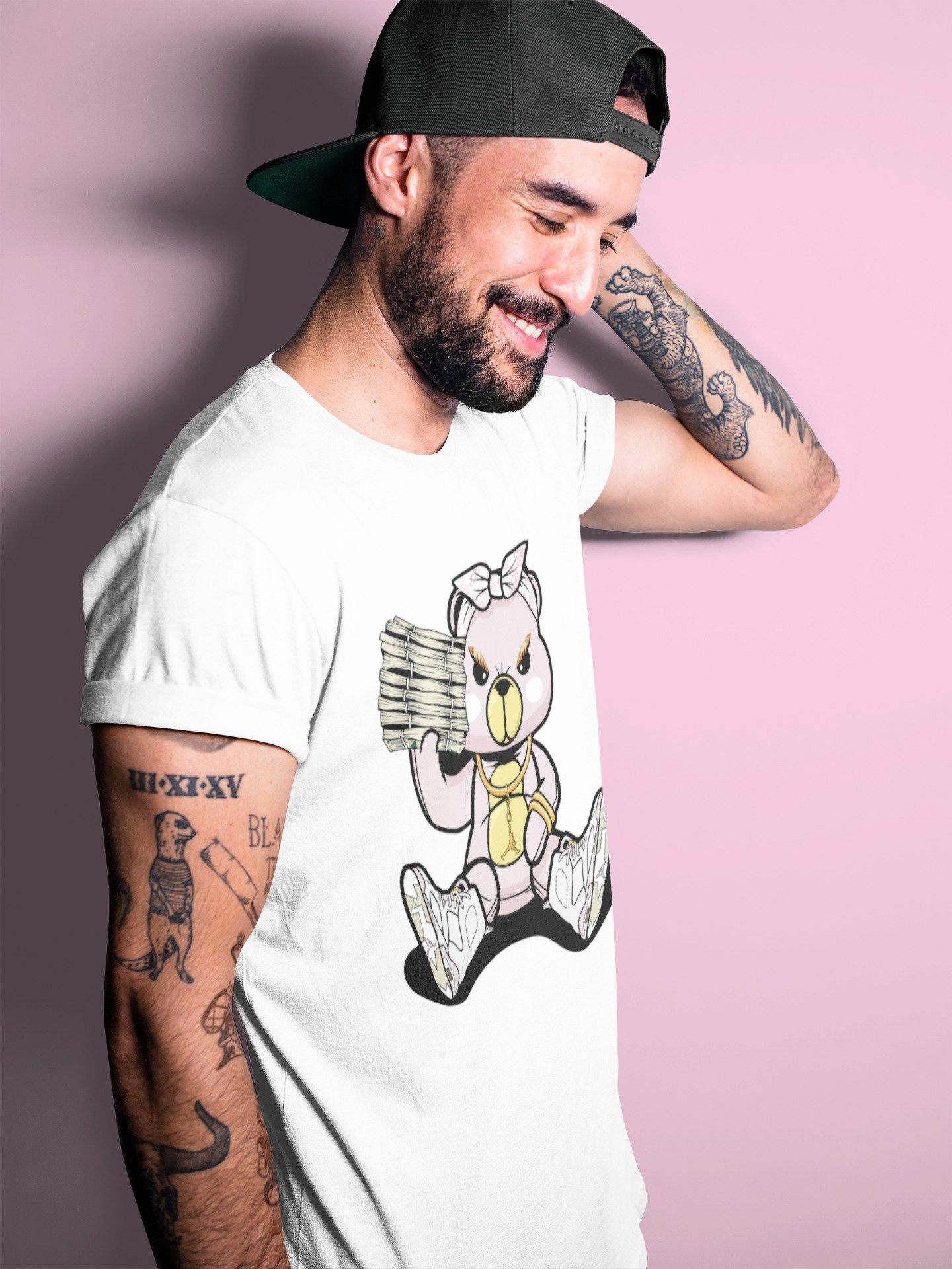 Bad Baby Bear Unisex Tops - Air Jordan 6 Gold Hoops