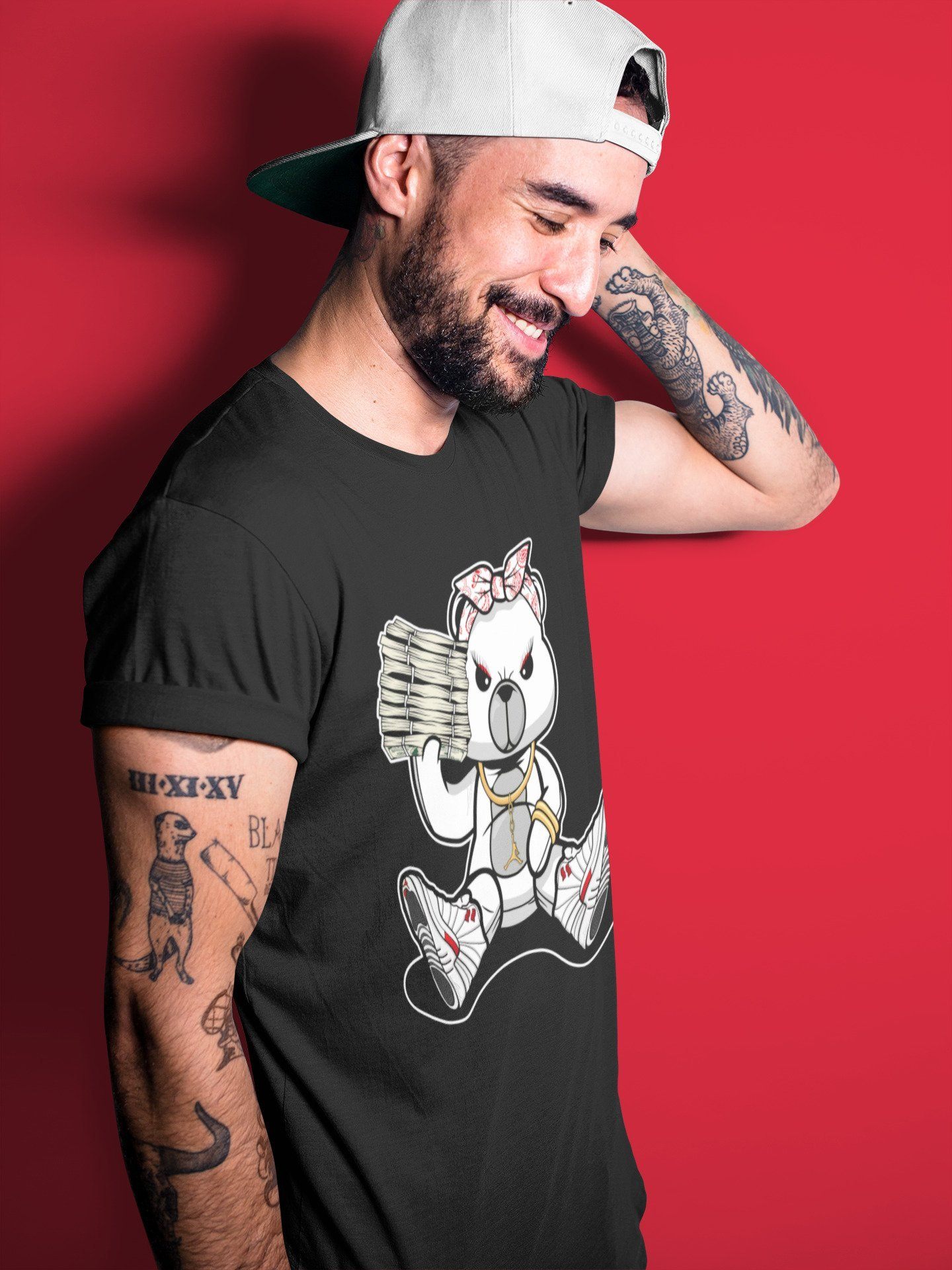 Bad Baby Bear Unisex Tops - Air Jordan 12 Twist