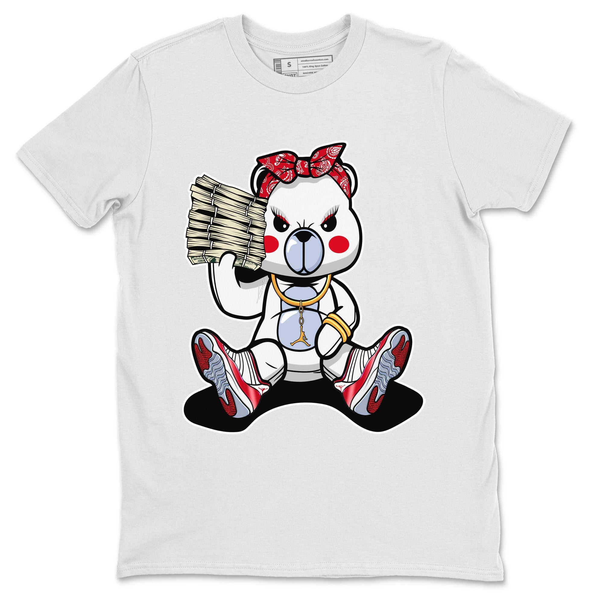 Bad Baby Bear Unisex Tops - Air Jordan 11 Cherry