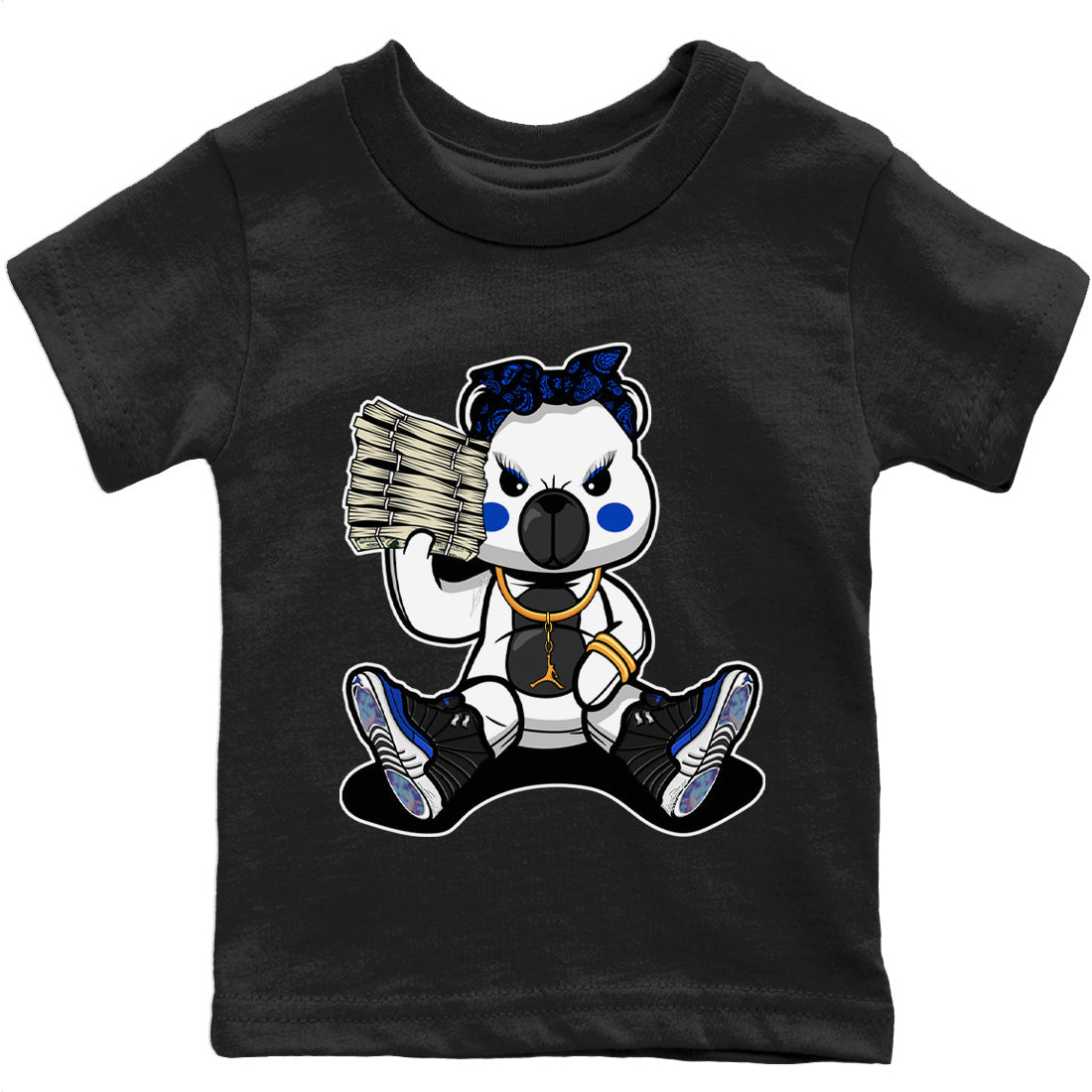 Bad Baby Bear Kids Tops - Air Jordan 12 Hyper Royal