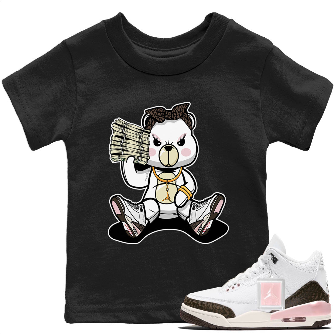 Bad Baby Bear Kids Tops - Air Jordan 3 Atmosphere