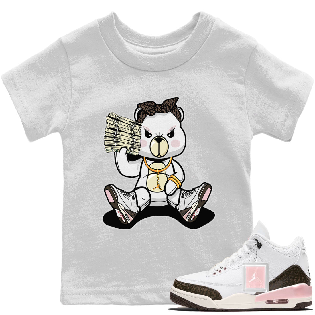 Bad Baby Bear Kids Tops - Air Jordan 3 Atmosphere