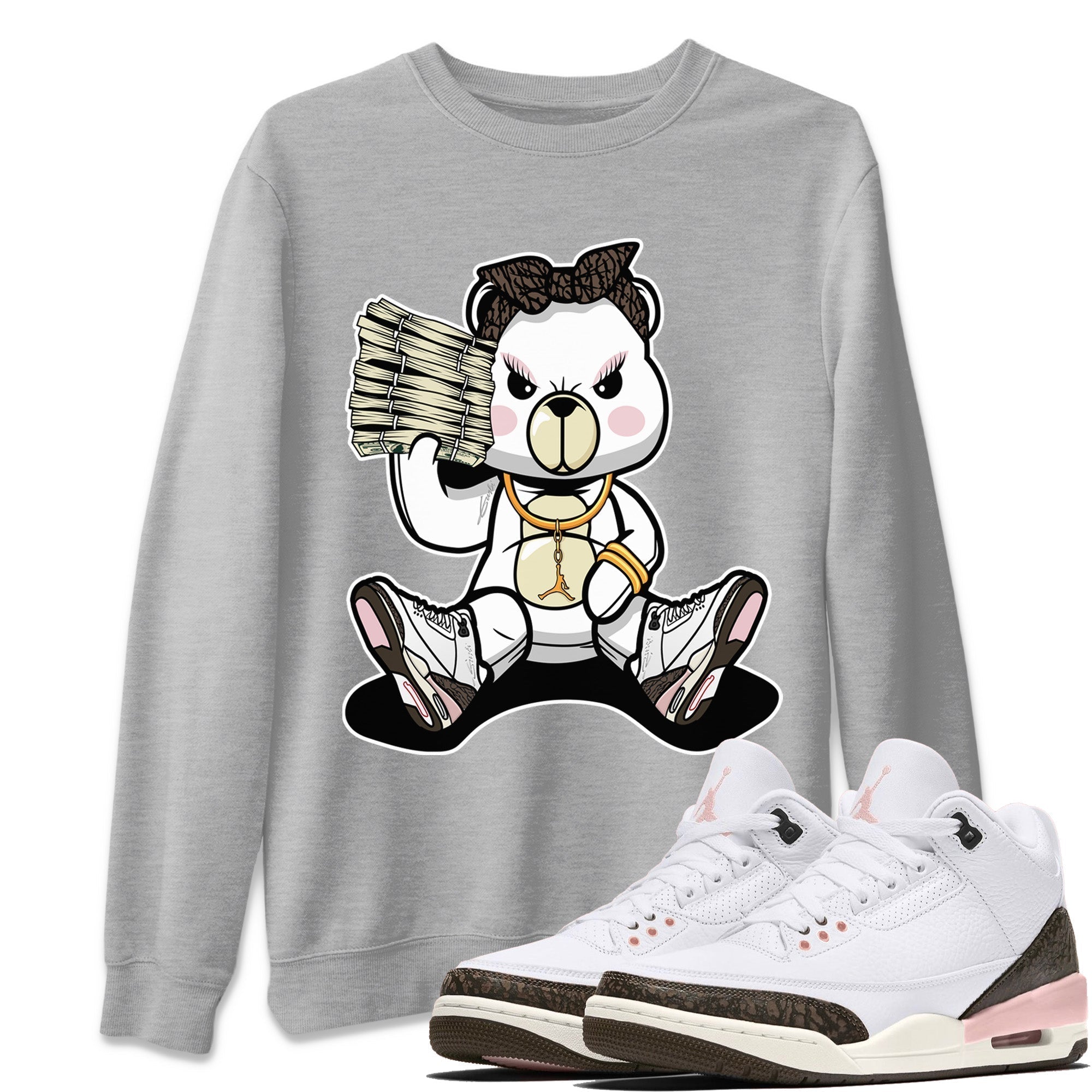 Bad Baby Bear Unisex Tops - Air Jordan 3 Atmosphere