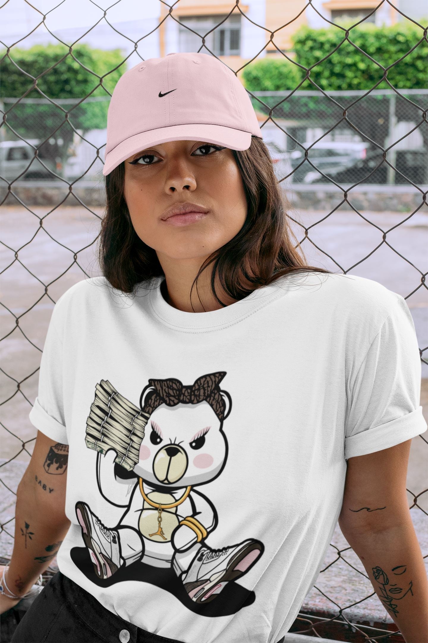 Bad Baby Bear Unisex Tops - Air Jordan 3 Atmosphere