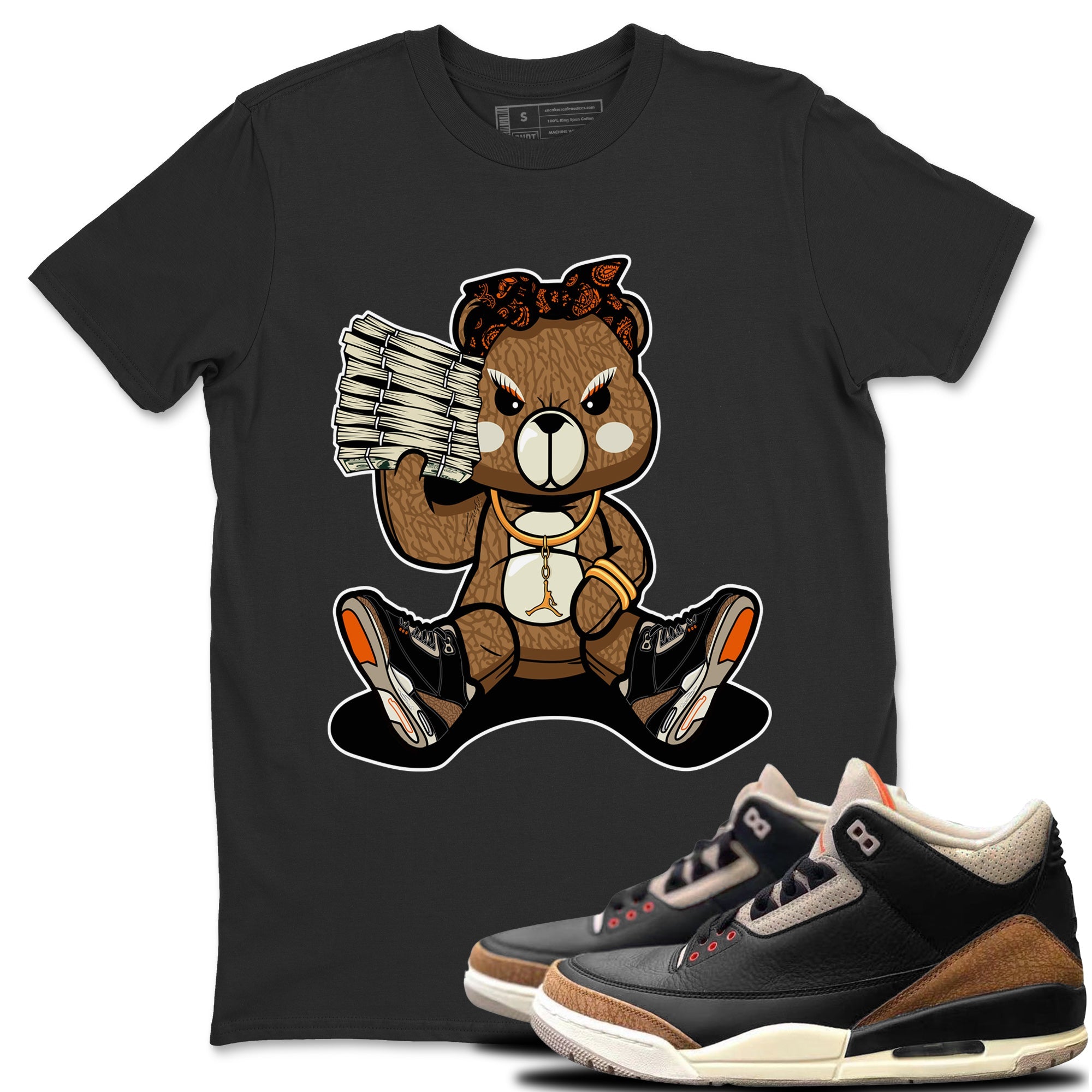 Bad Baby Bear Unisex Tops - Air Jordan 3 Desert Elephant
