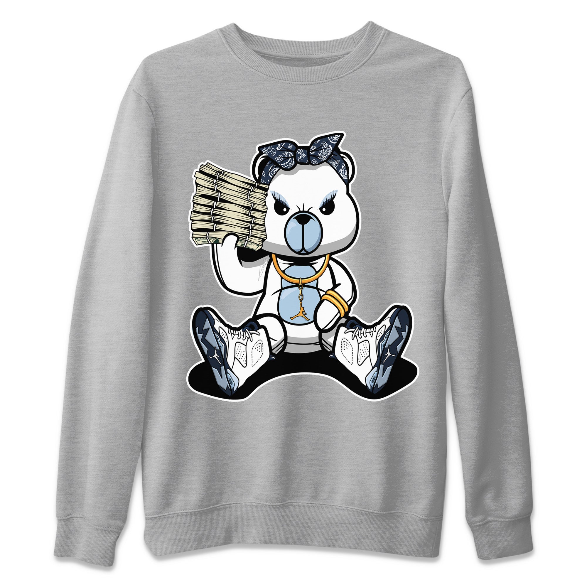 Bad Baby Bear Unisex Tops - Air Jordan 6 Midnight Navy