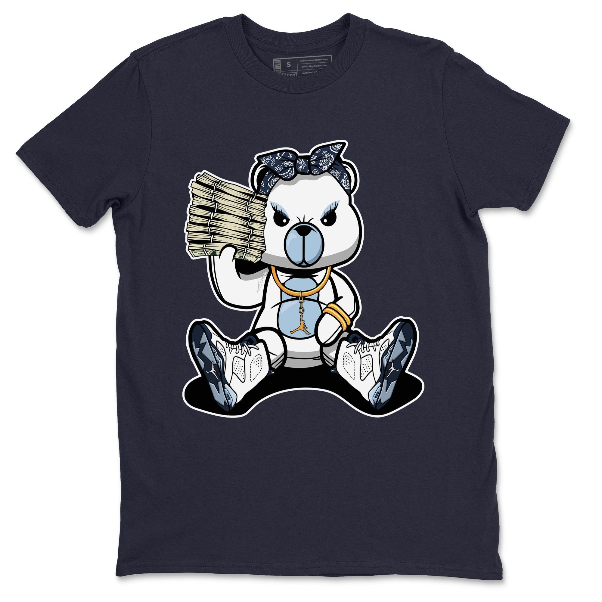 Bad Baby Bear Unisex Tops - Air Jordan 6 Midnight Navy