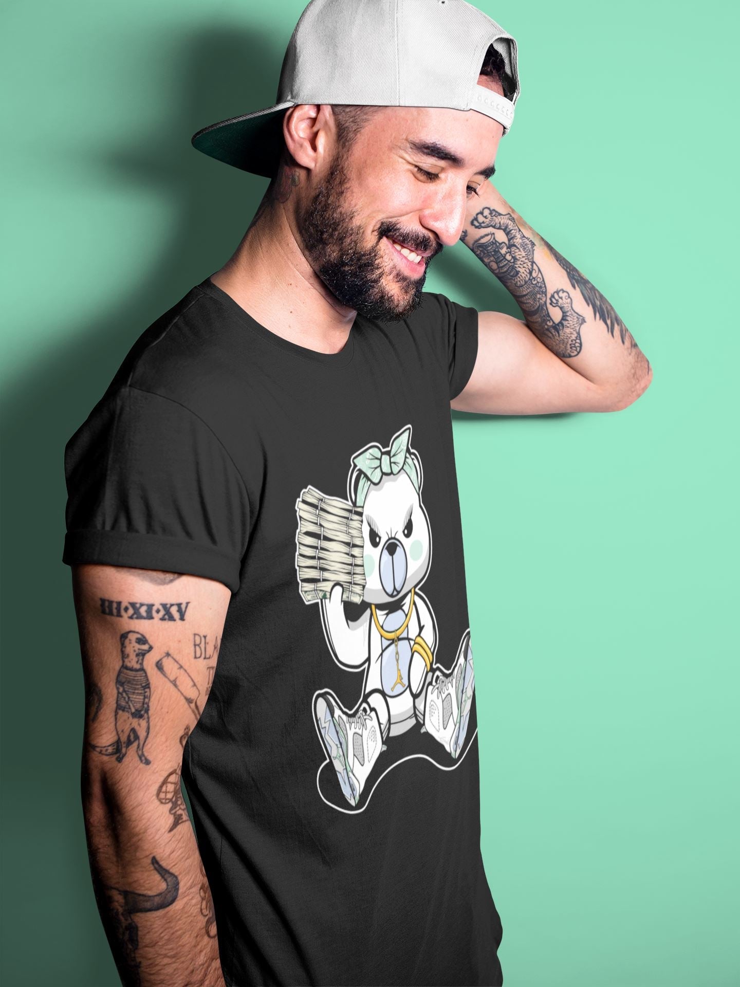 Bad Baby Bear Unisex Tops - Air Jordan 6 Mint Foam