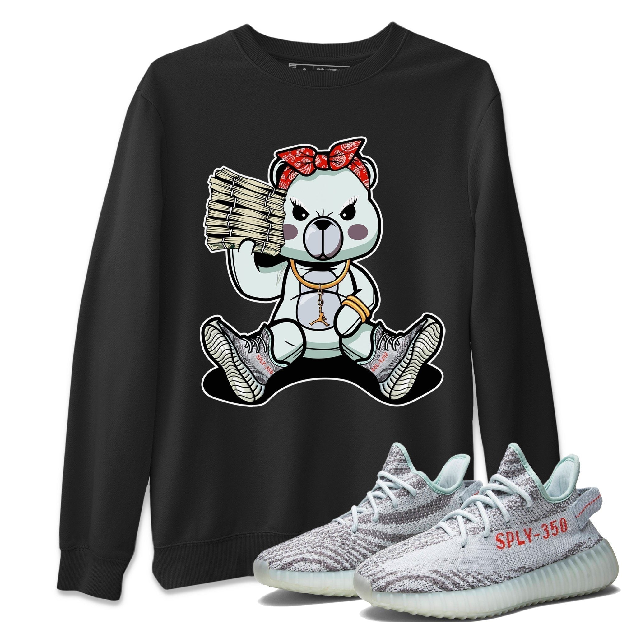 Bad Baby Bear Unisex Tops - Yeezy 350 Blue Tint