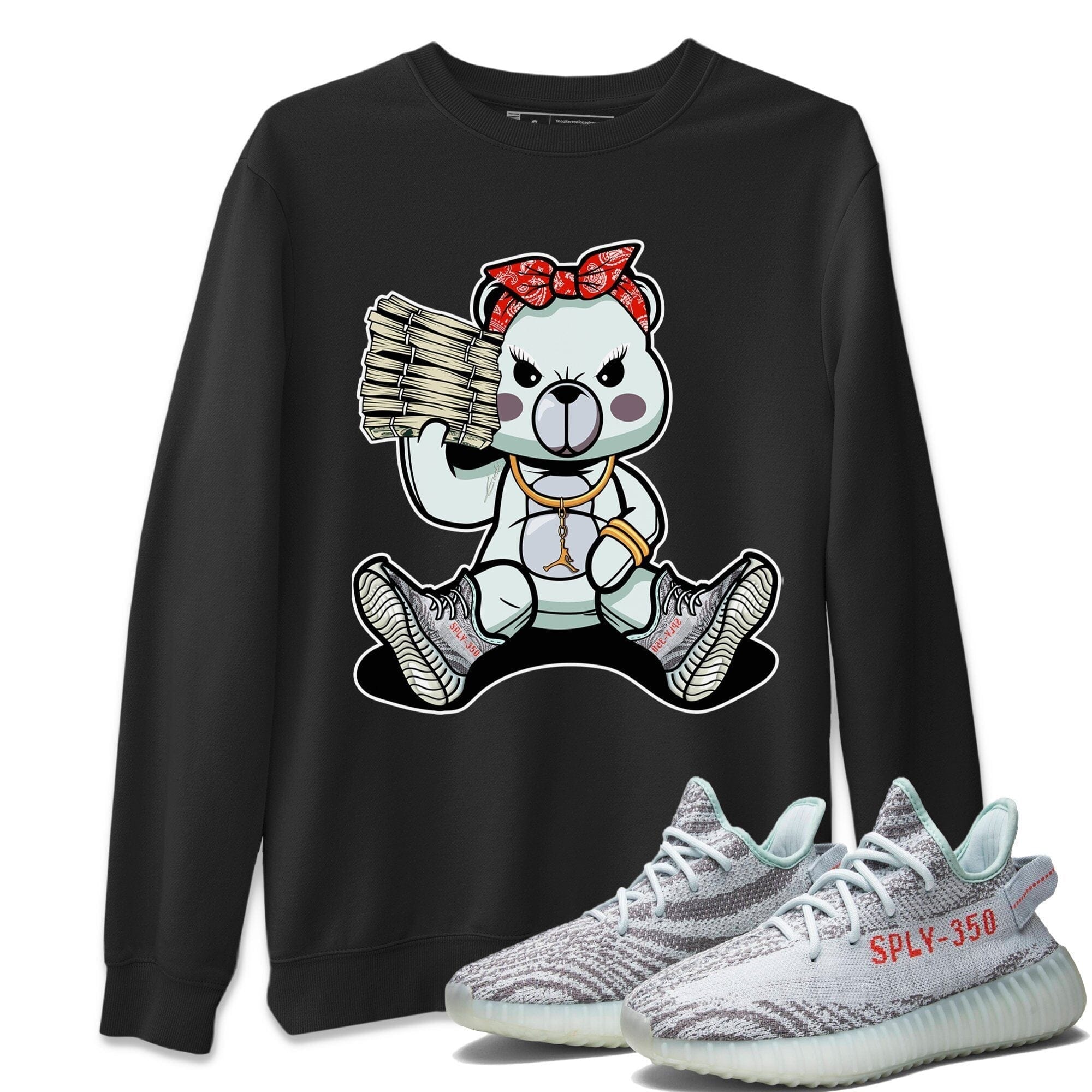 Bad Baby Bear Unisex Tops - Yeezy 350 Blue Tint