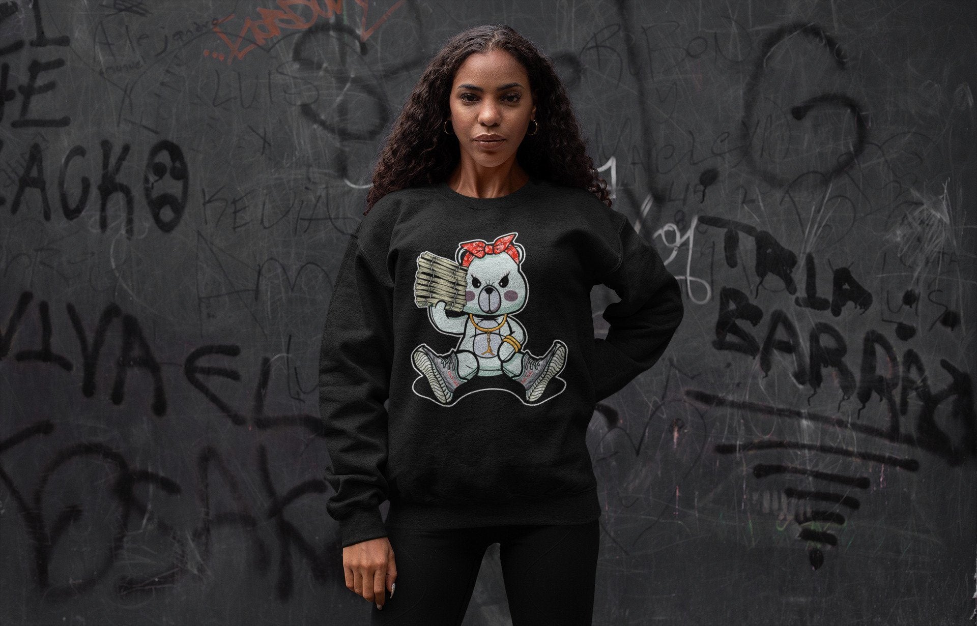 Bad Baby Bear Unisex Tops - Yeezy 350 Blue Tint