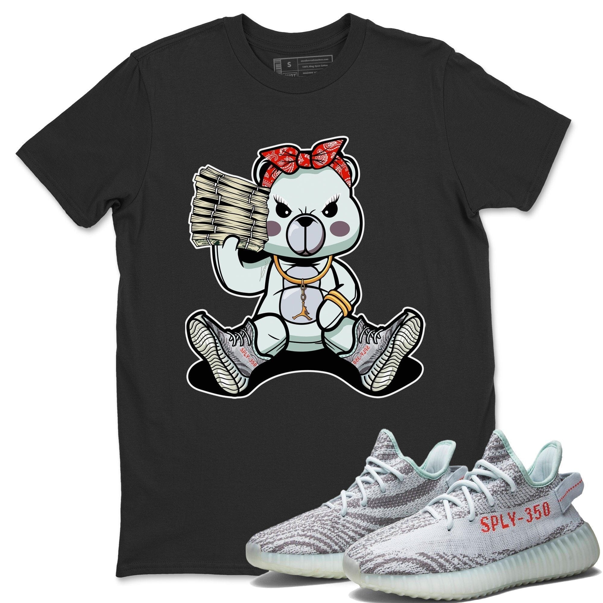 Bad Baby Bear Unisex Tops - Yeezy 350 Blue Tint