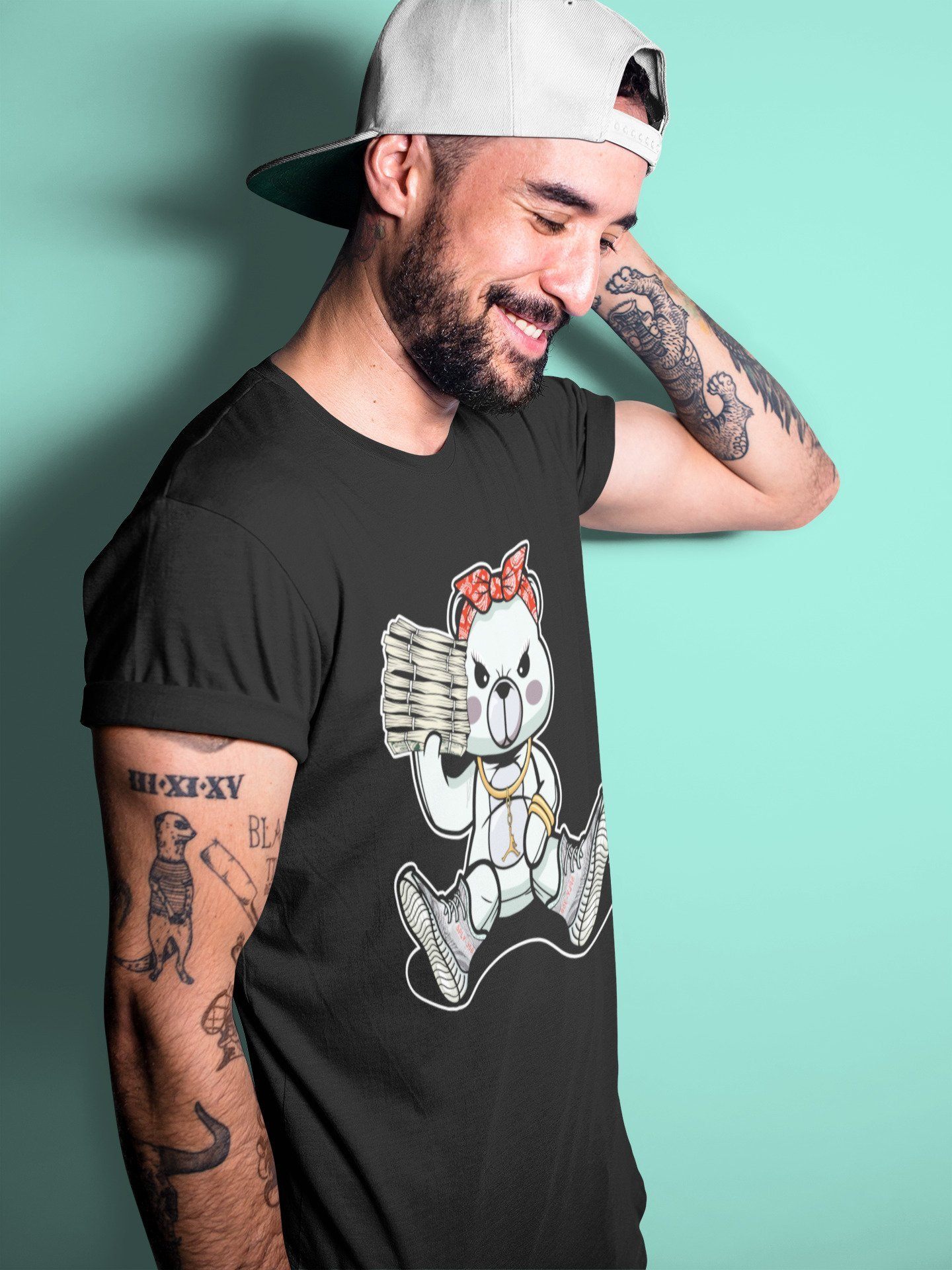 Bad Baby Bear Unisex Tops - Yeezy 350 Blue Tint