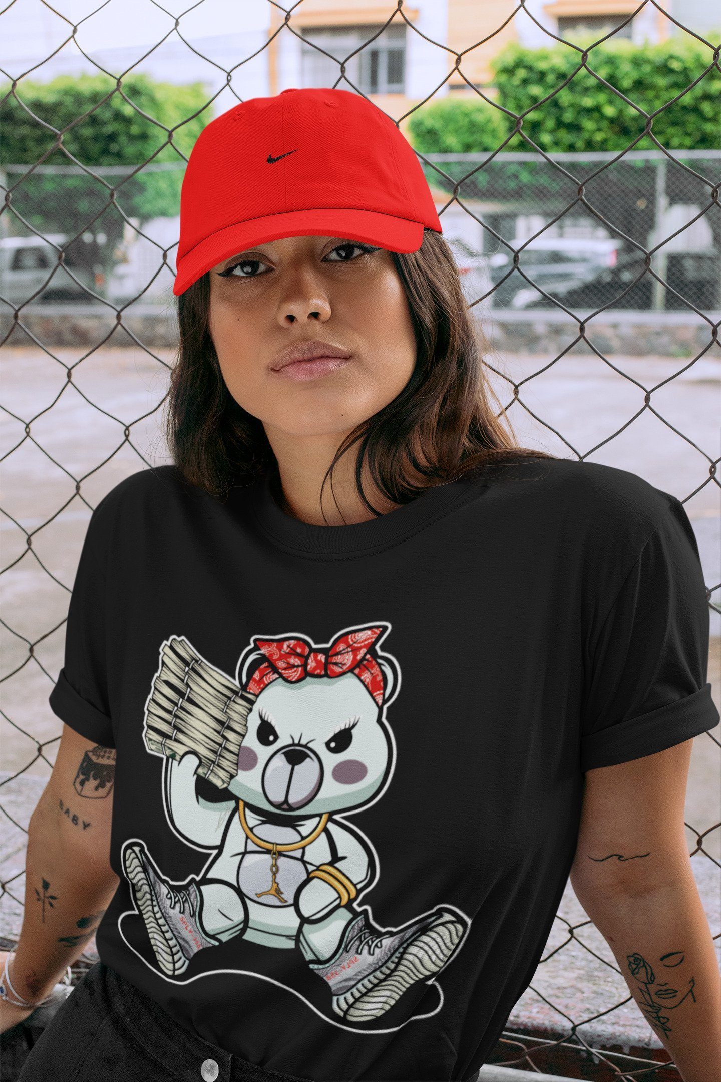 Bad Baby Bear Unisex Tops - Yeezy 350 Blue Tint