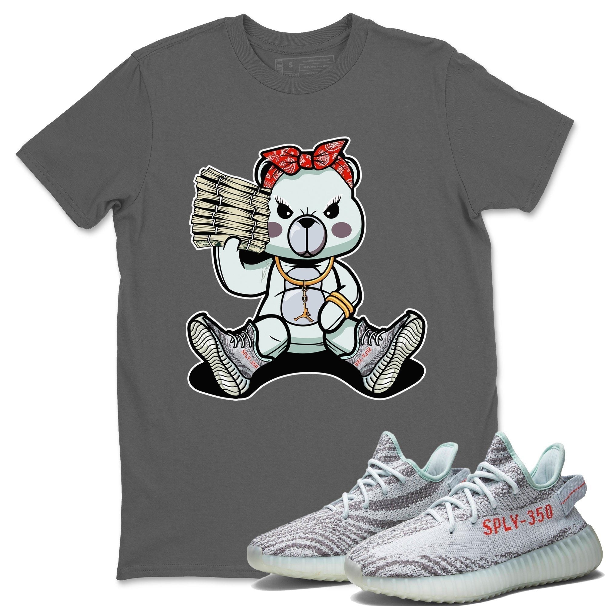 Bad Baby Bear Unisex Tops - Yeezy 350 Blue Tint