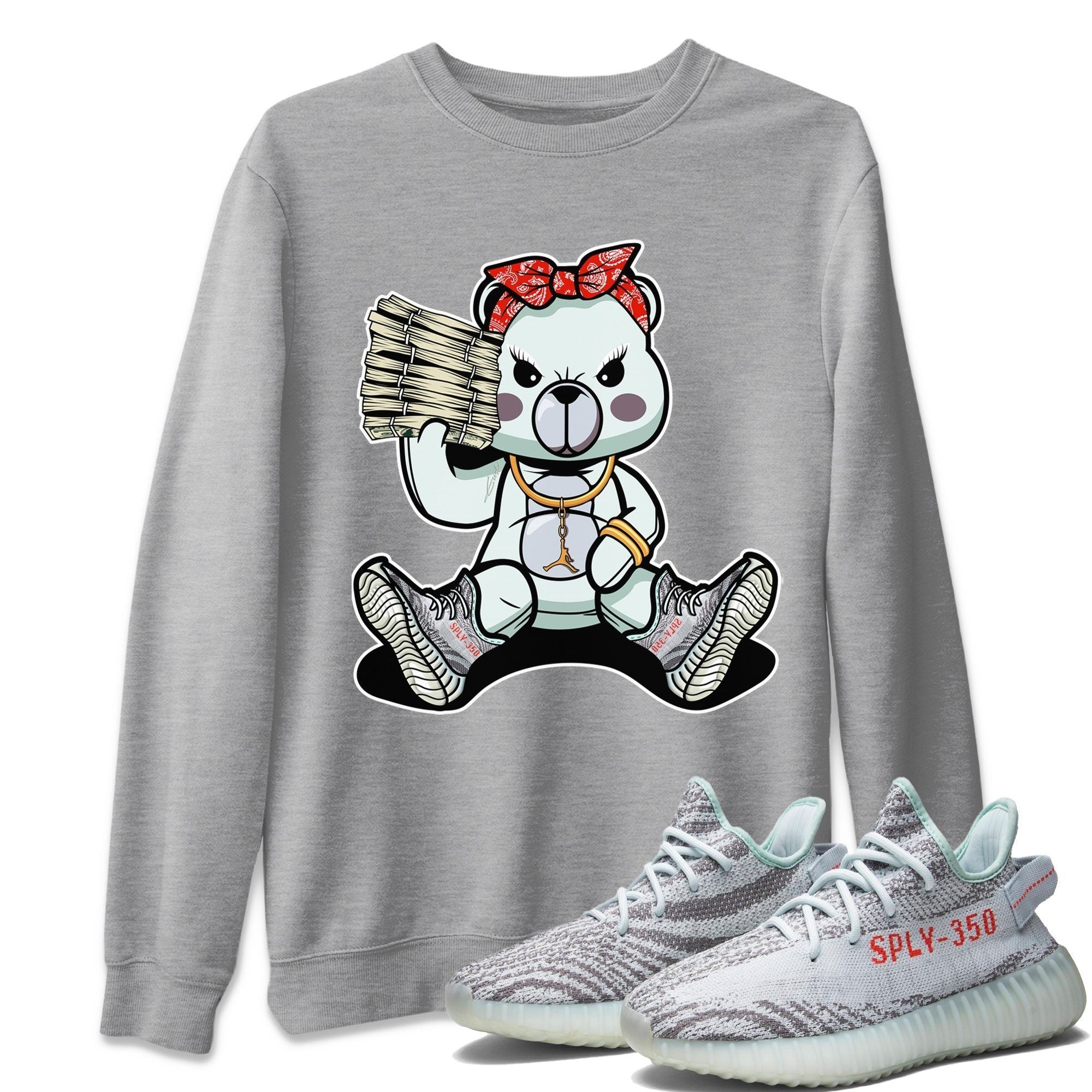 Bad Baby Bear Unisex Tops - Yeezy 350 Blue Tint