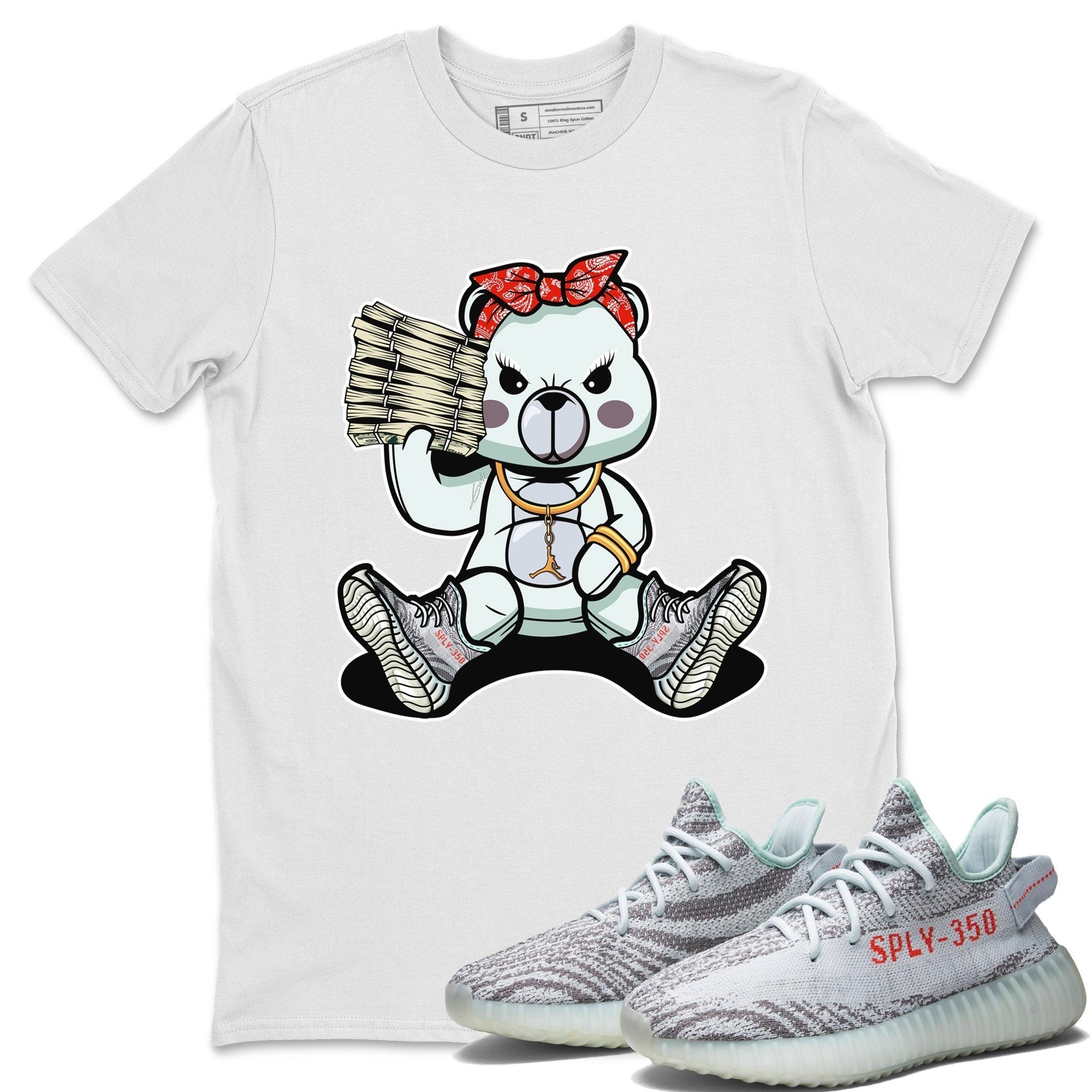 Bad Baby Bear Unisex Tops - Yeezy 350 Blue Tint