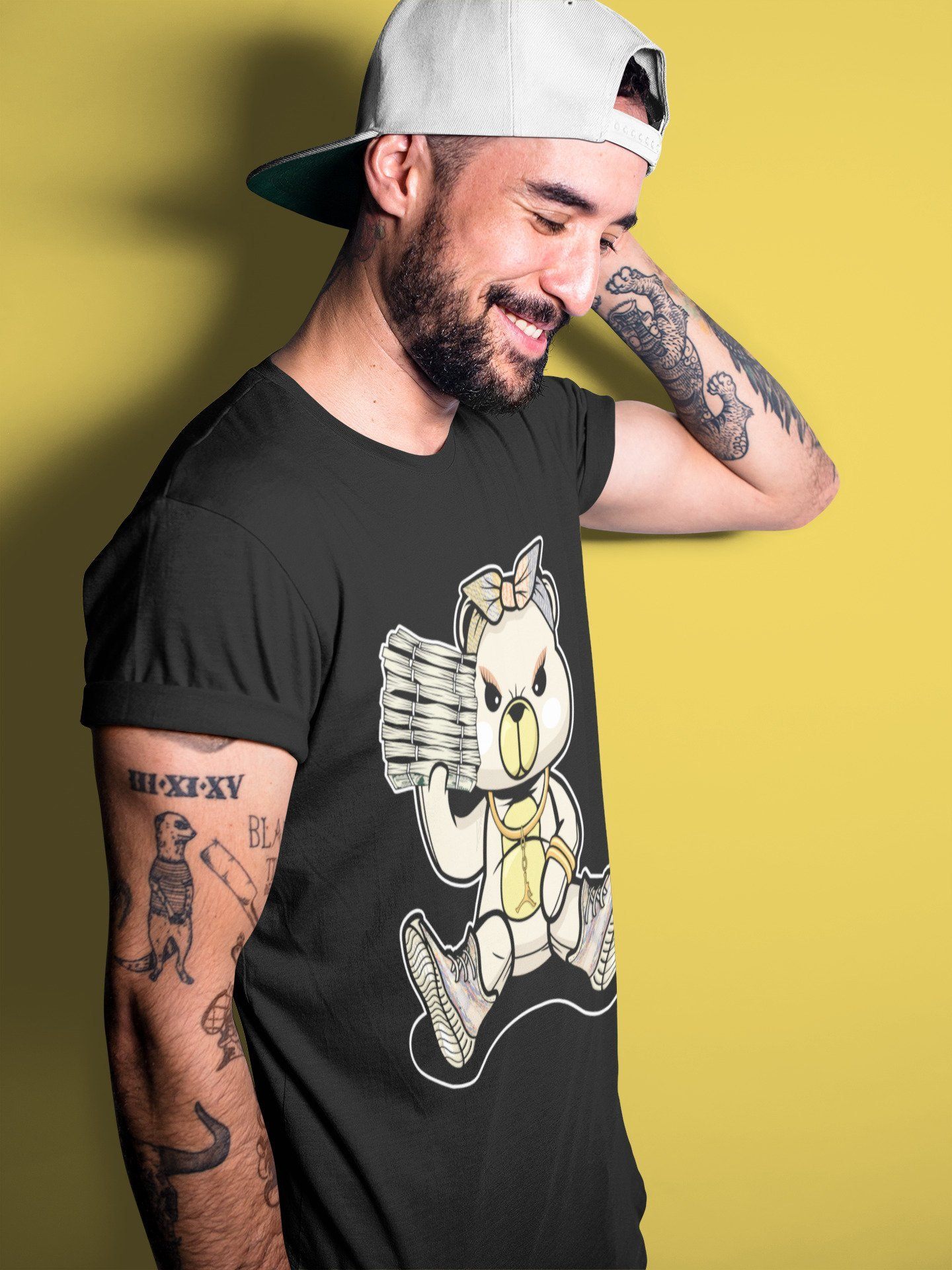 Bad Baby Bear Unisex Tops - Yeezy 350 MX Oat
