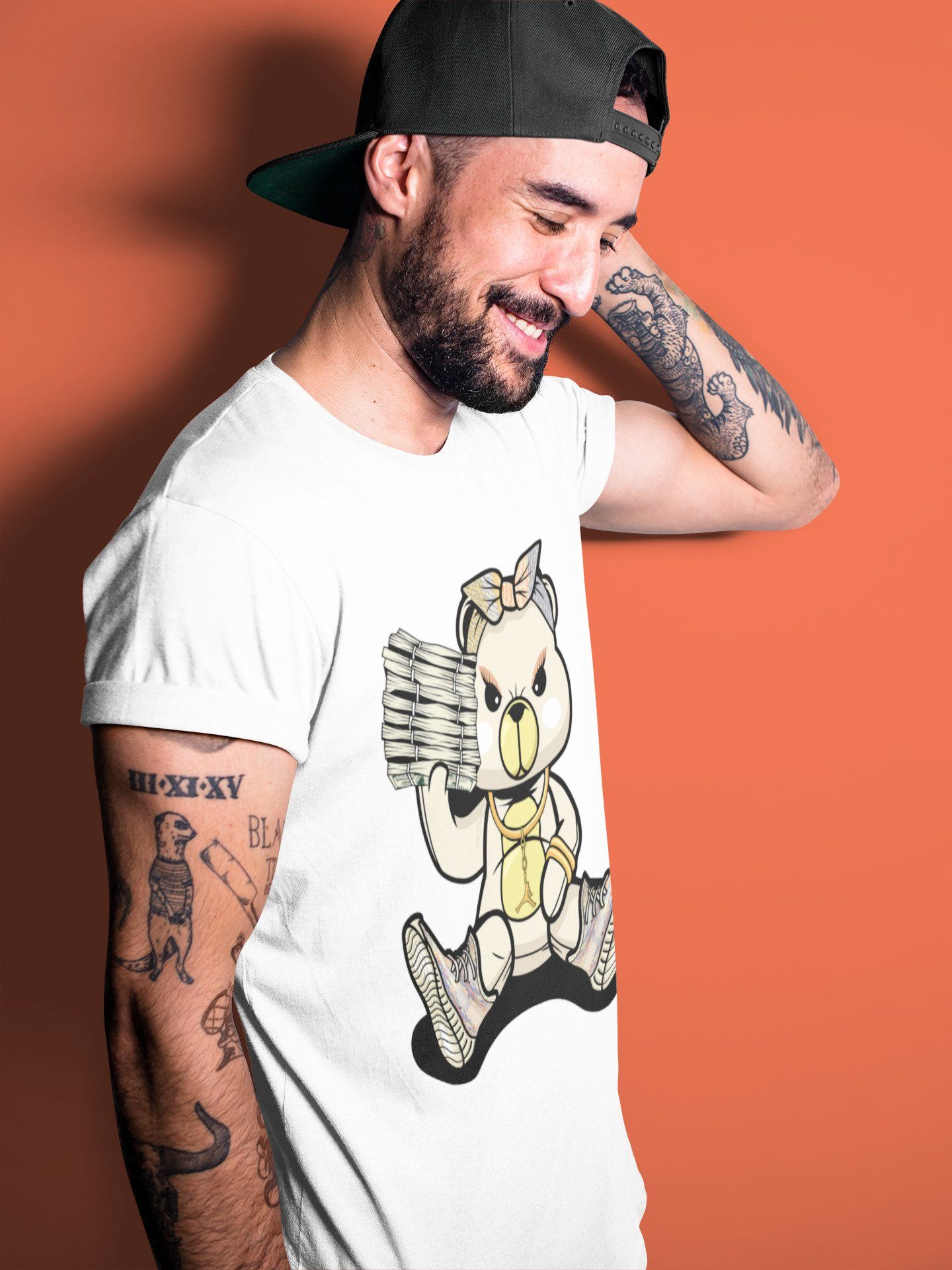 Bad Baby Bear Unisex Tops - Yeezy 350 MX Oat