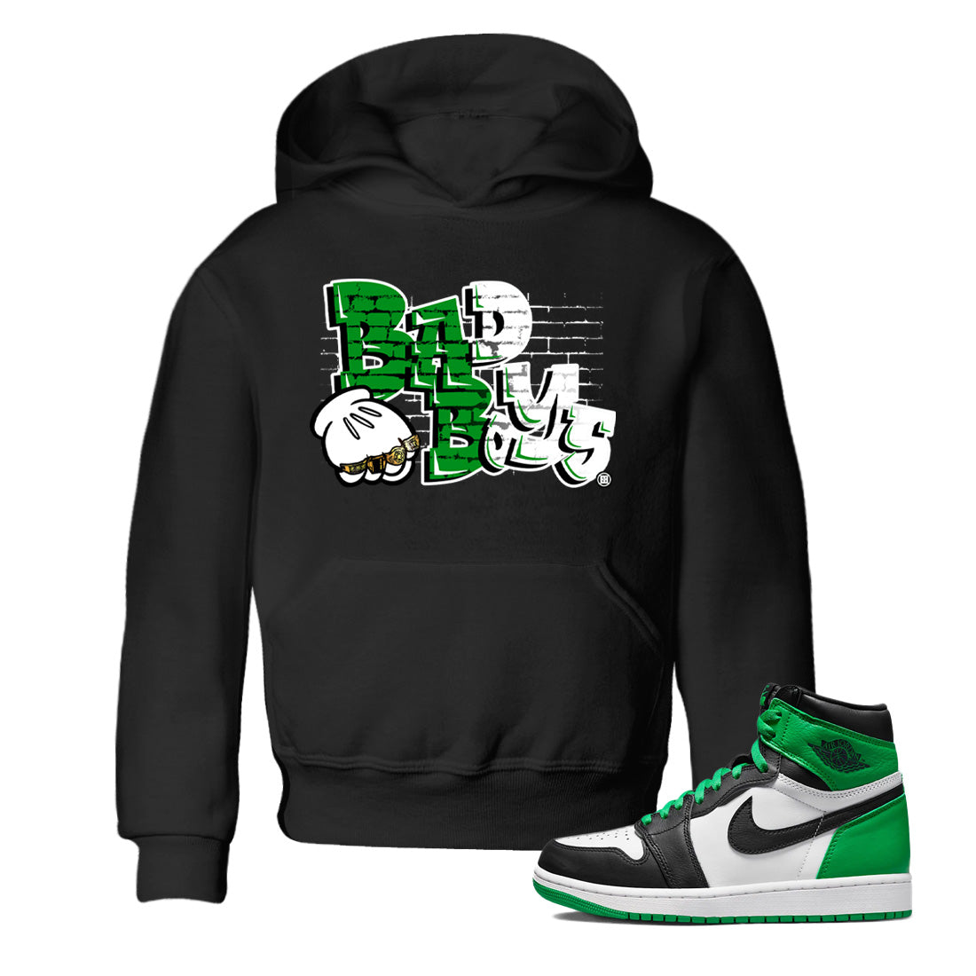 Bad Boys Kids Tops - Air Jordan 1 Celtics