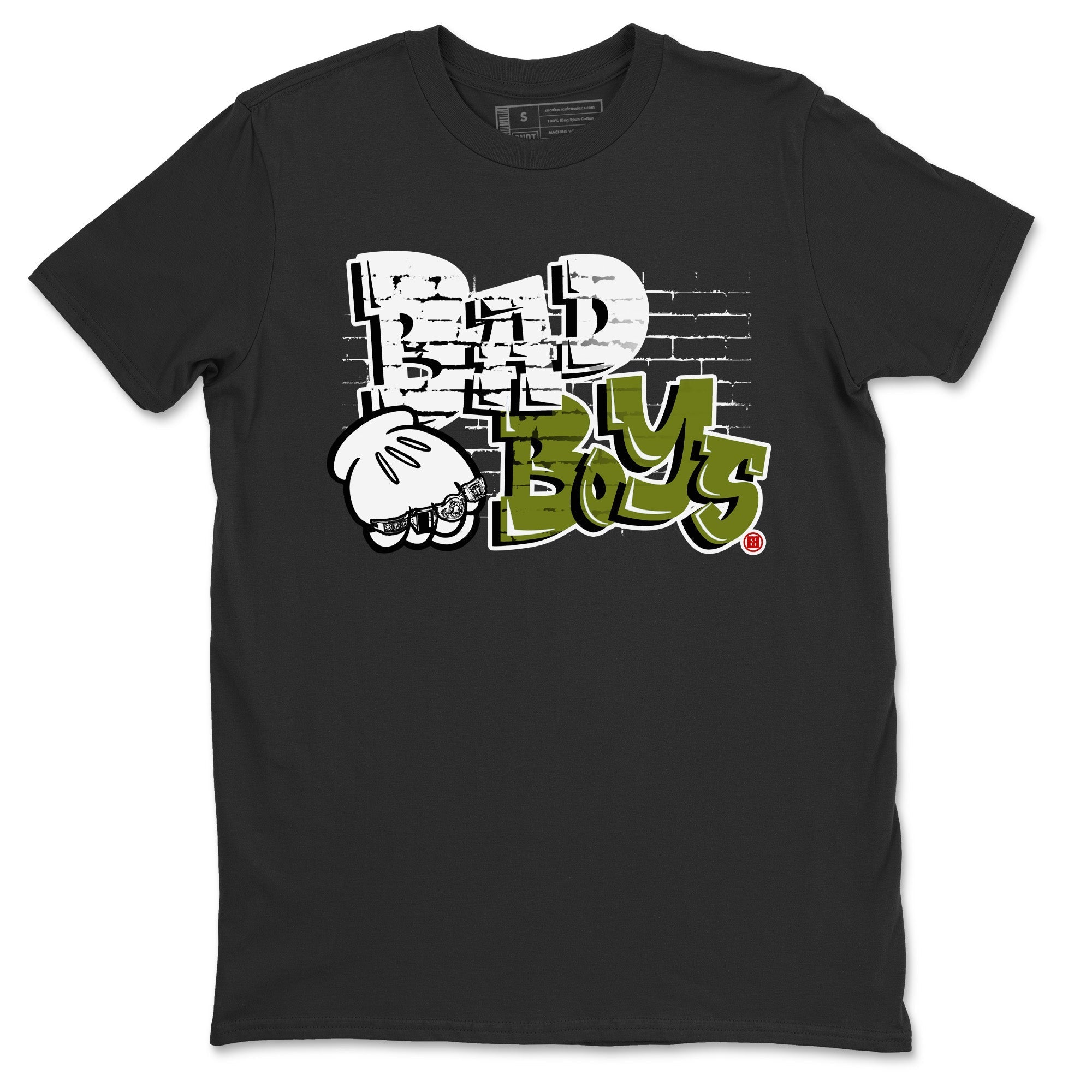 Bad Boys Unisex Tops - Air Jordan 1 Travis Scott Olive
