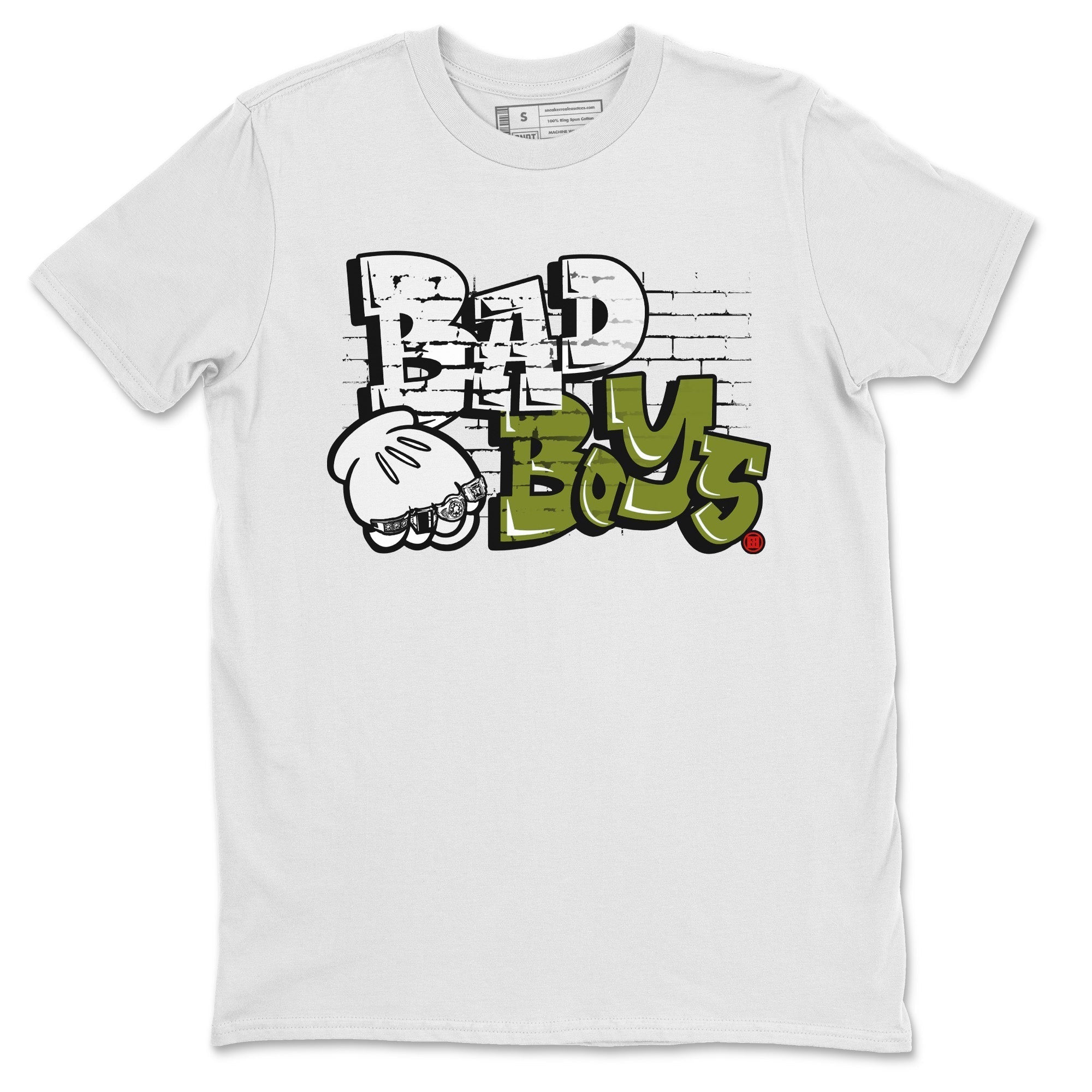 Bad Boys Unisex Tops - Air Jordan 1 Travis Scott Olive