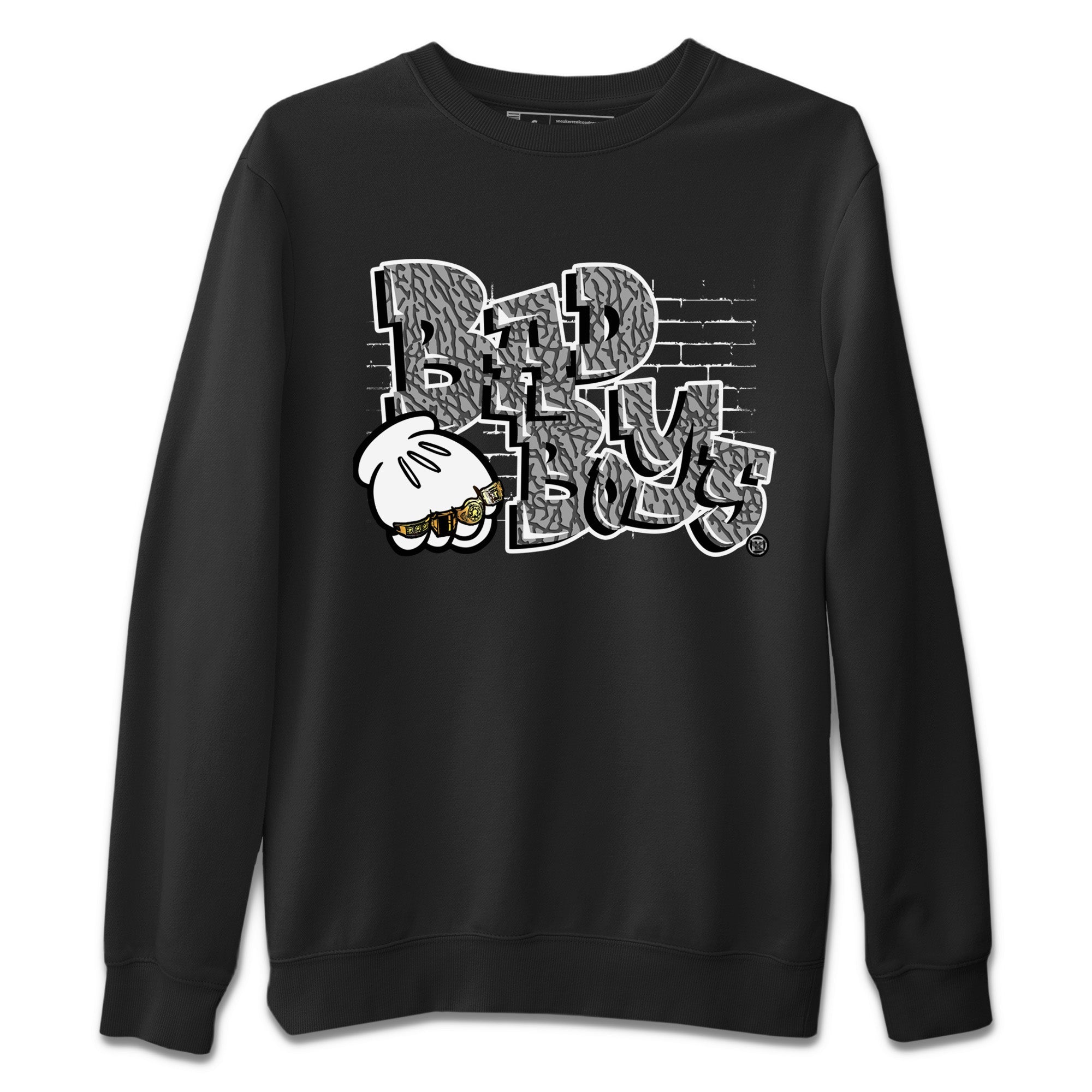 Bad Boys Unisex Tops - Air Jordan 1 White Cement