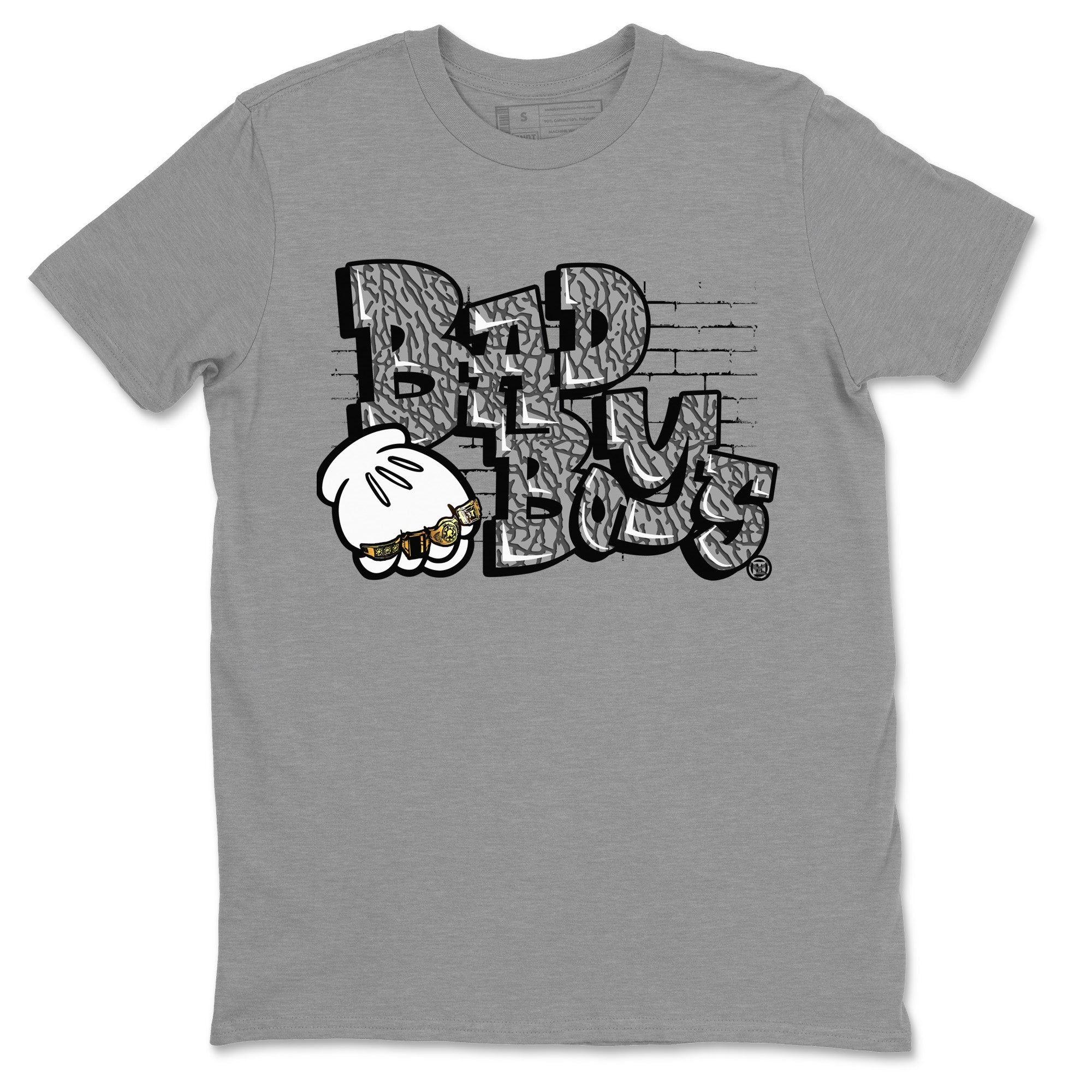 Bad Boys Unisex Tops - Air Jordan 1 White Cement