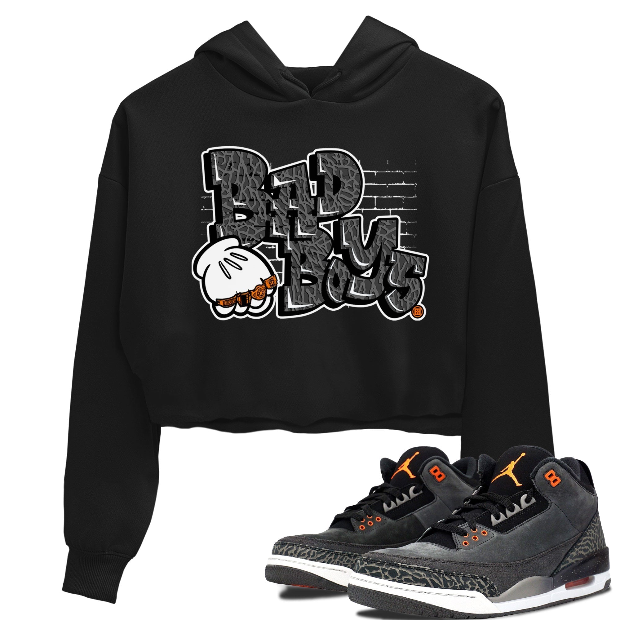 Bad Boys snkmatch Women's Top - Air Jordan 3 Fear
