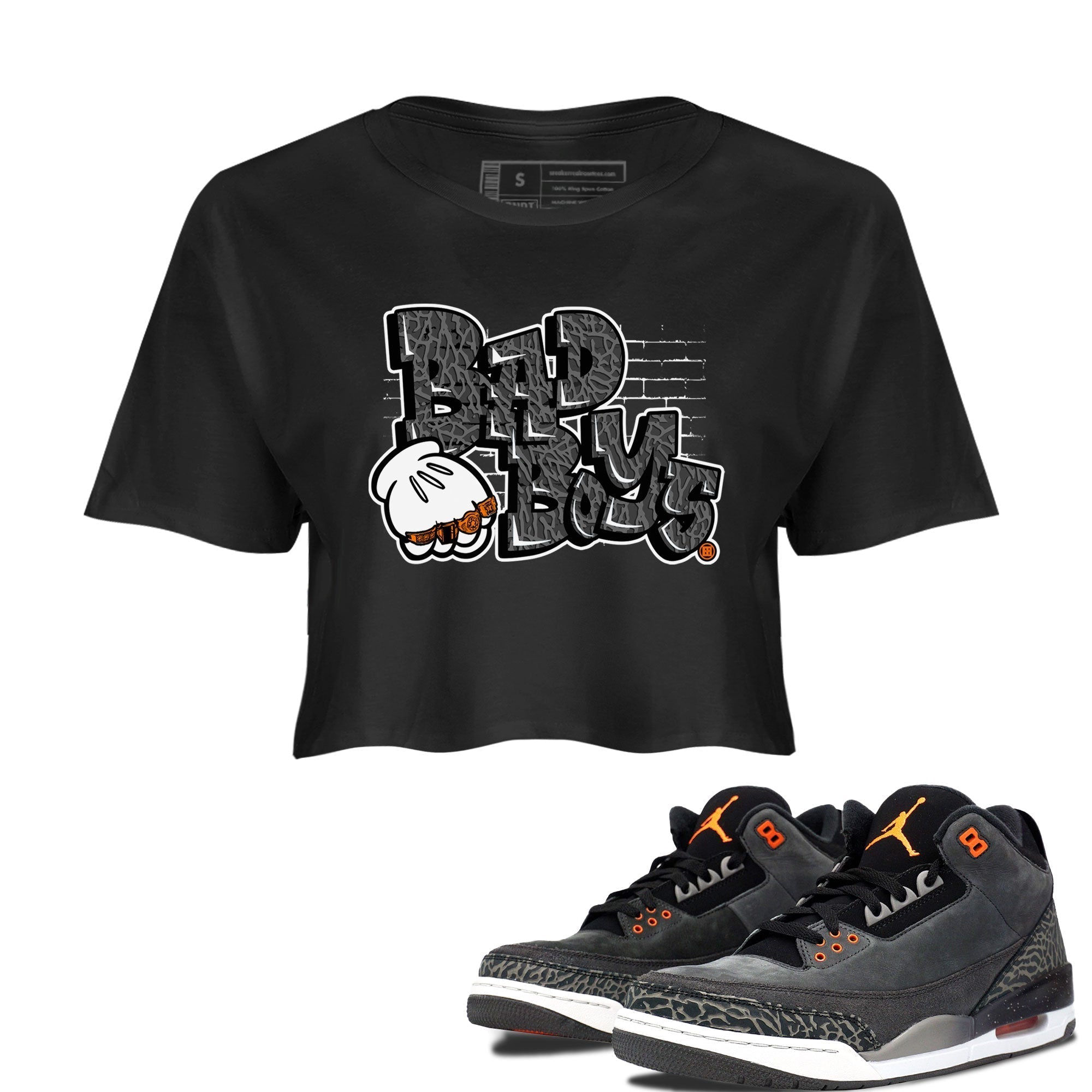 Bad Boys snkmatch Women's Top - Air Jordan 3 Fear